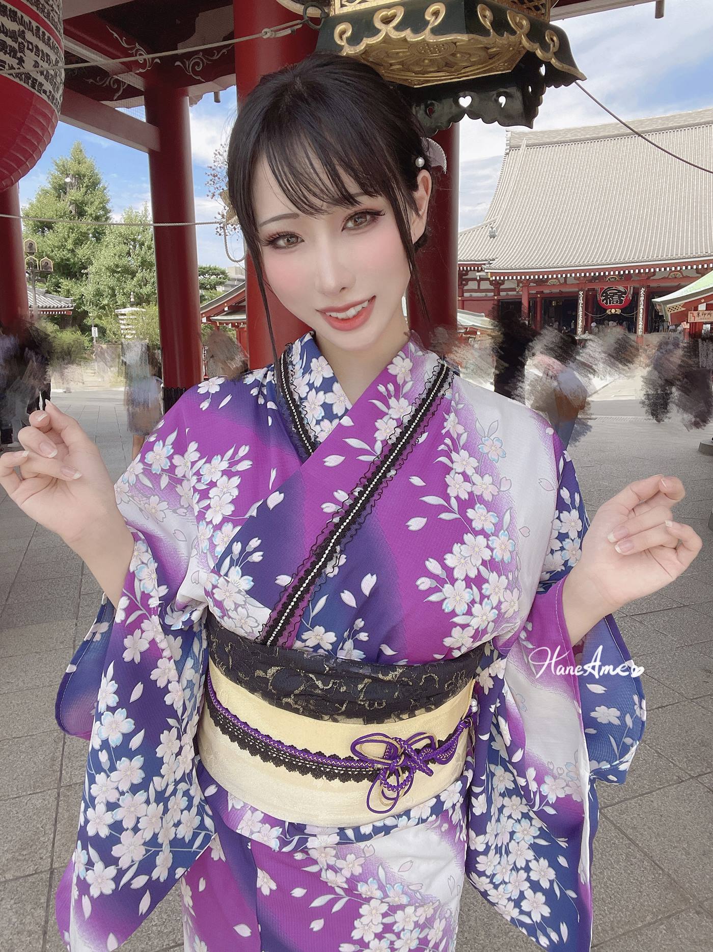 图片[100]-Hane Ame 雨波写真  Original Violet KimoNO 紫羅蘭夏日浴衣[109P] – 速更版-美库