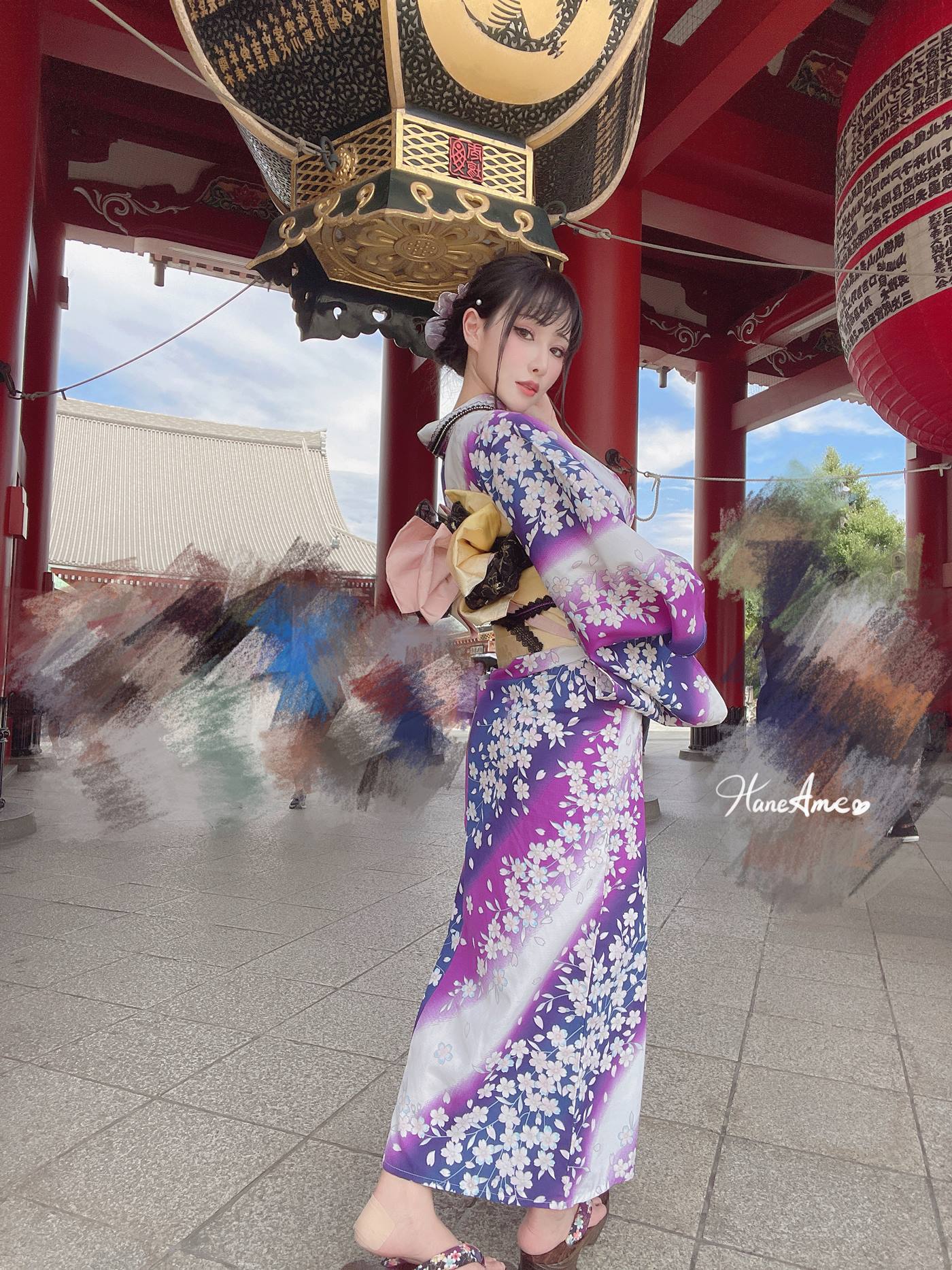 图片[101]-Hane Ame 雨波写真  Original Violet KimoNO 紫羅蘭夏日浴衣[109P] – 速更版-美库