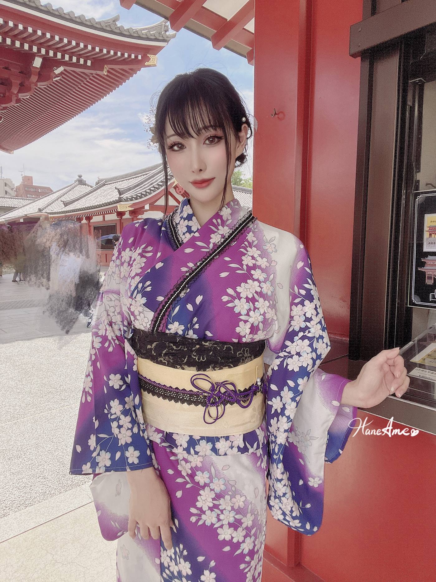 图片[106]-Hane Ame 雨波写真  Original Violet KimoNO 紫羅蘭夏日浴衣[109P] – 速更版-美库