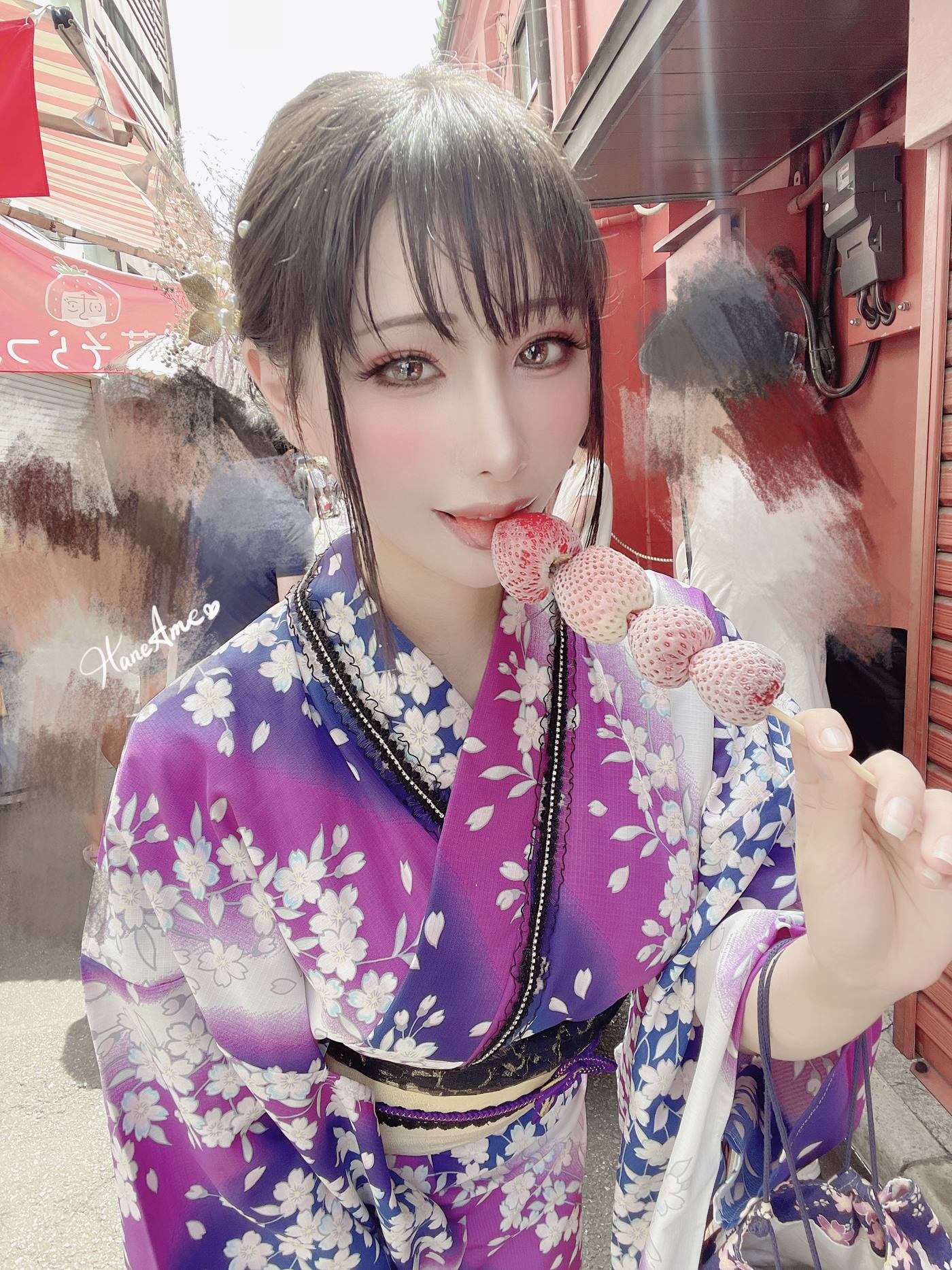 图片[109]-Hane Ame 雨波写真  Original Violet KimoNO 紫羅蘭夏日浴衣[109P] – 速更版-美库