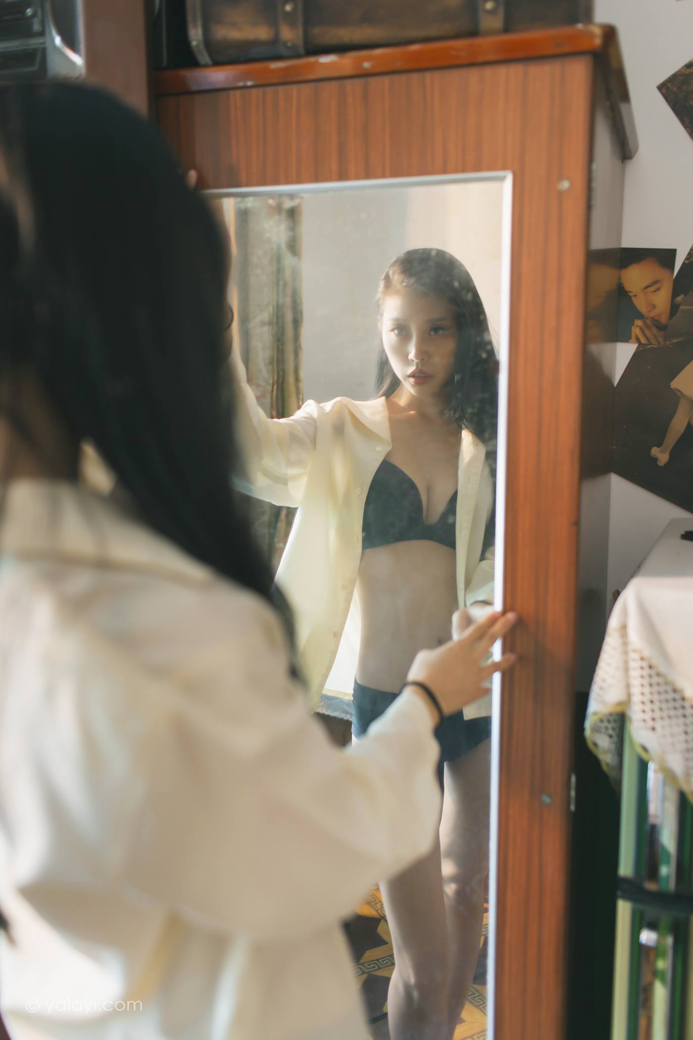 图片[27]-[YALAYI雅拉伊]2023.03.01 NO.1011 白衬衣女神 图雅[41+1P] – 速更版-美库