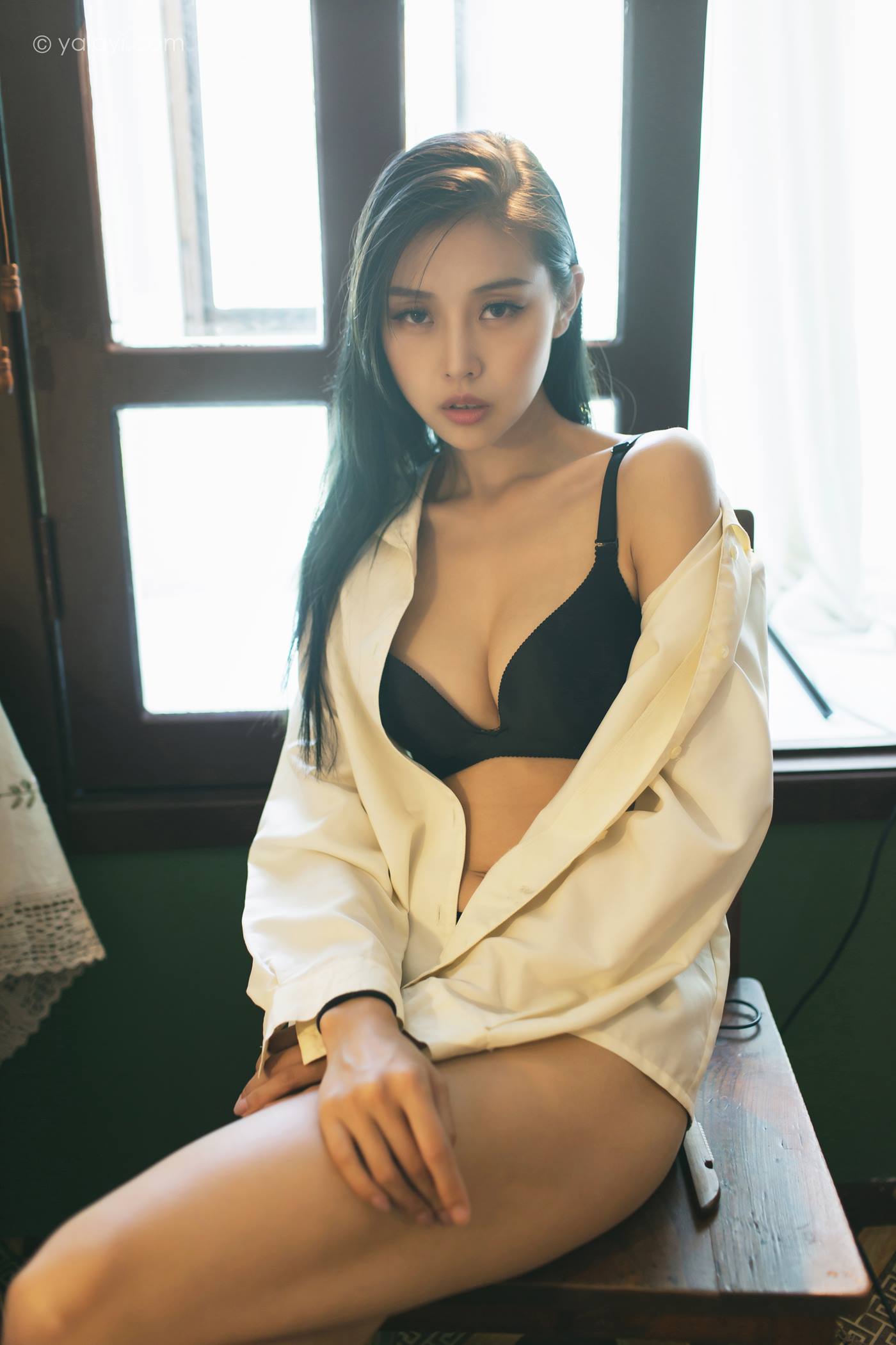 图片[39]-[YALAYI雅拉伊]2023.03.01 NO.1011 白衬衣女神 图雅[41+1P] – 速更版-美库