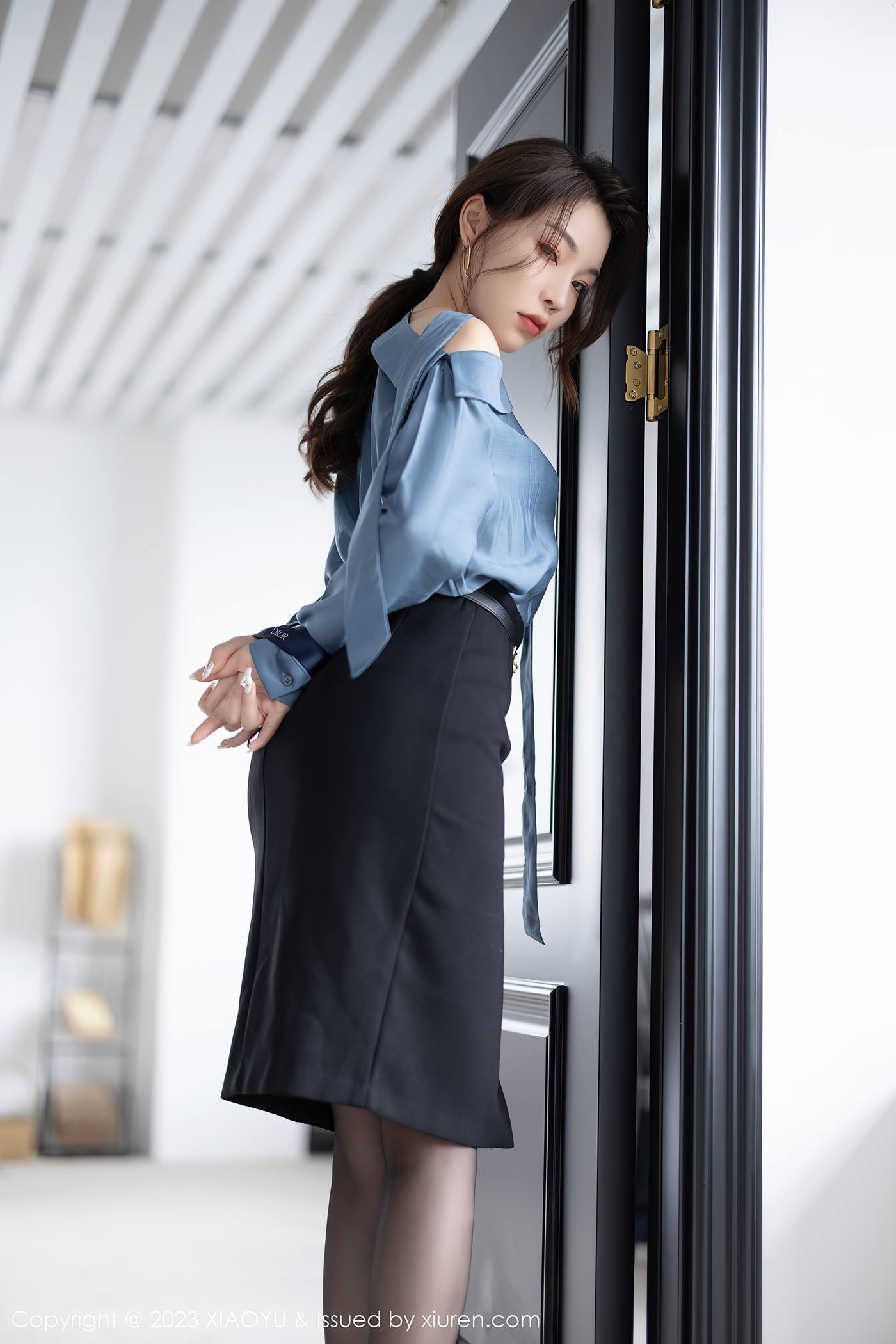 图片[18]-[XIAOYU语画界] 2023.03.06 VOL.979 徐莉芝Booty 黑丝短裙[45P] – 速更版-美库