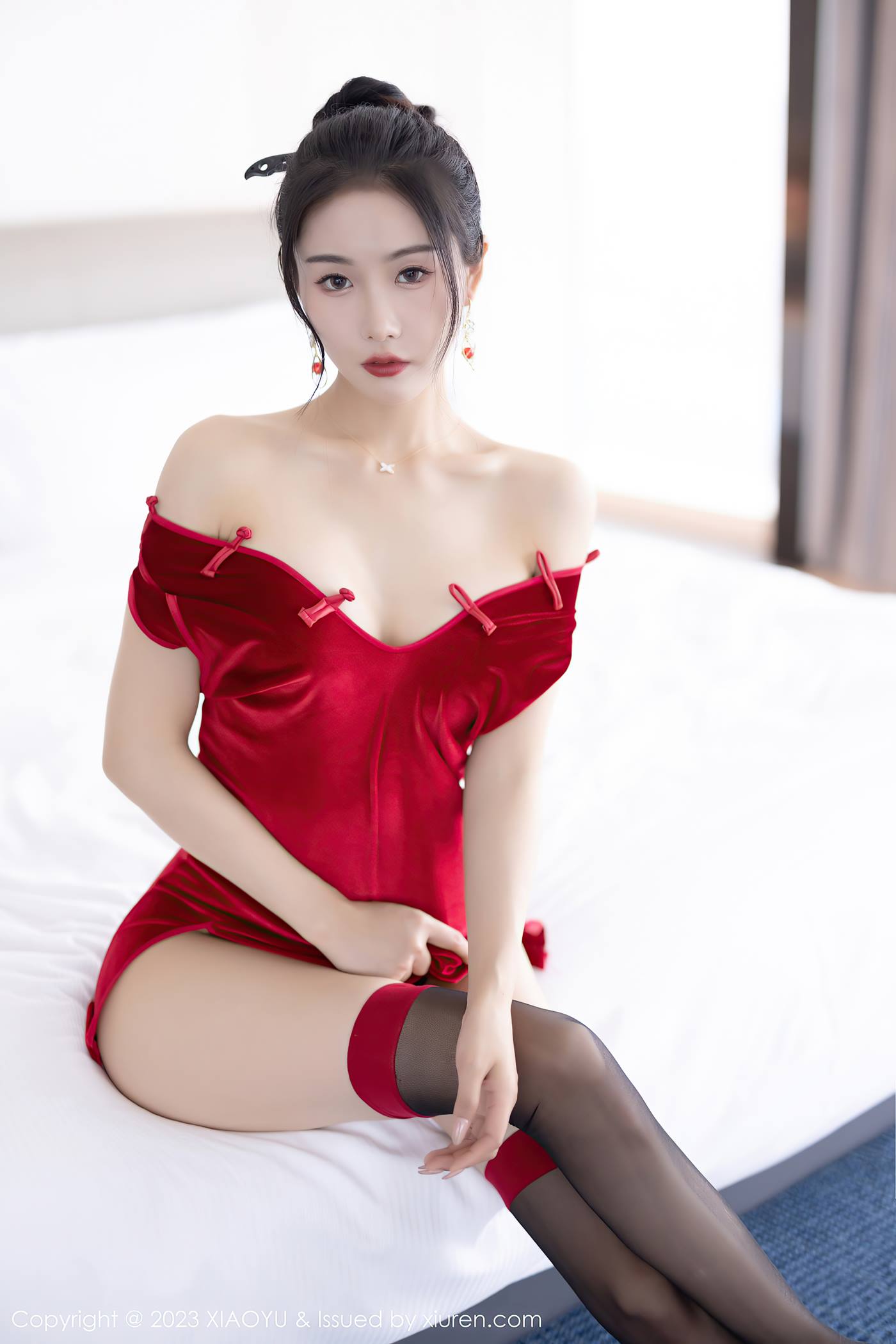 图片[11]-[XIAOYU语画界] 2023.03.07 VOL.980 苏苏阿 黑丝美腿[30P] – 速更版-美库