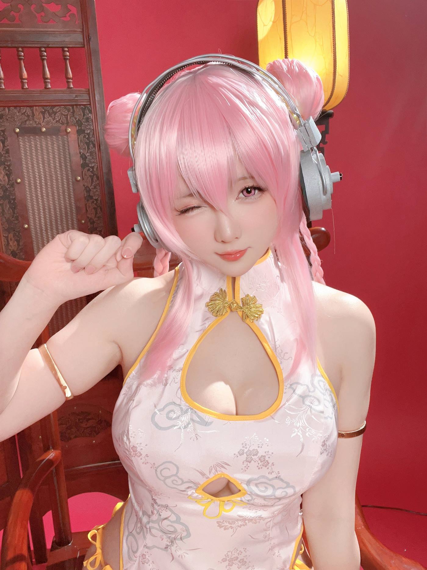 图片[12]-Coser小姐姐星之迟迟  索尼子旗袍 [27P] – 速更版-美库