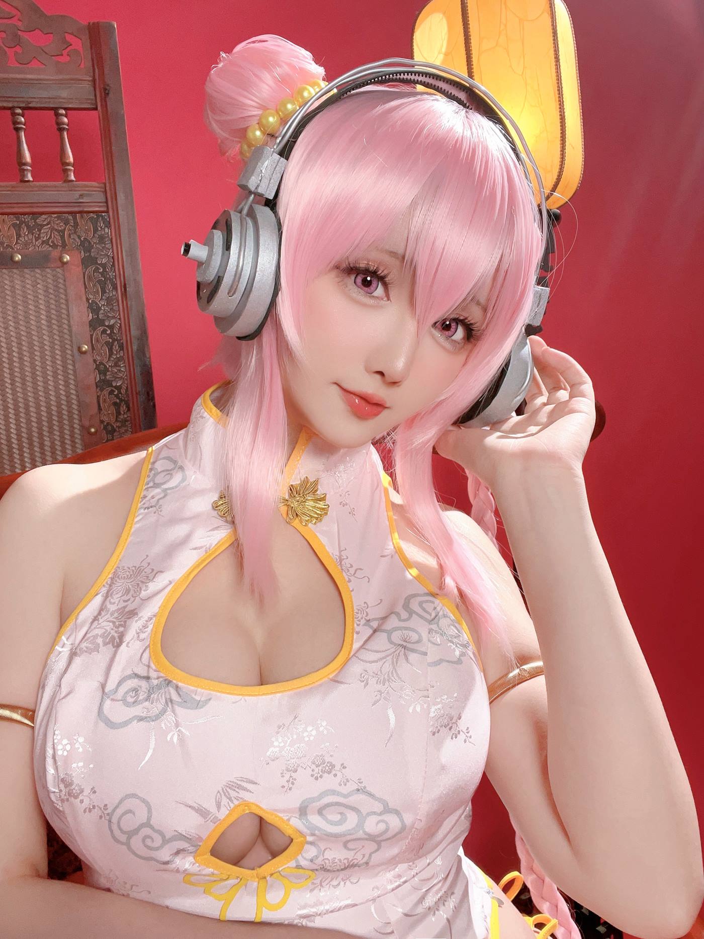 图片[21]-Coser小姐姐星之迟迟  索尼子旗袍 [27P] – 速更版-美库