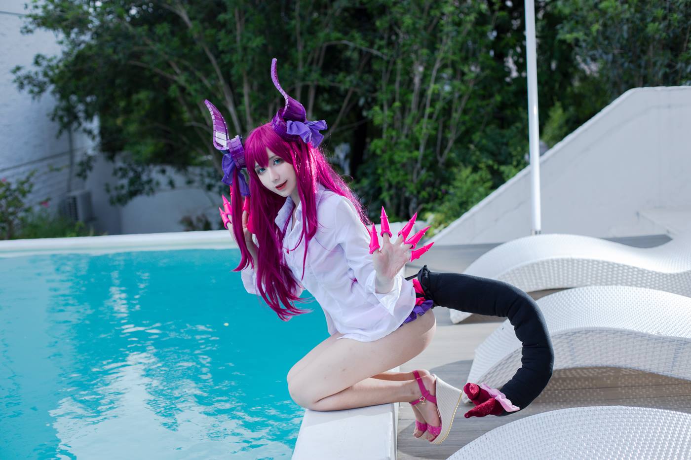 图片[15]-九曲Jean  龙娘泳装[14P] – 速更版-美库