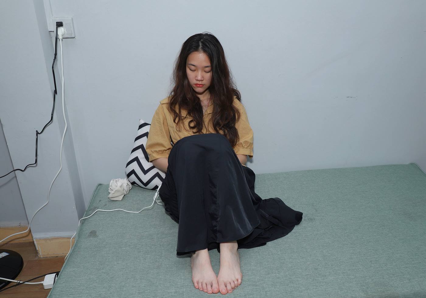 图片[45]-[Pary学生模拍] No.058 大美女琪琪脱下棉袜展示38码修长大白脚 [137P] – 速更版-美库