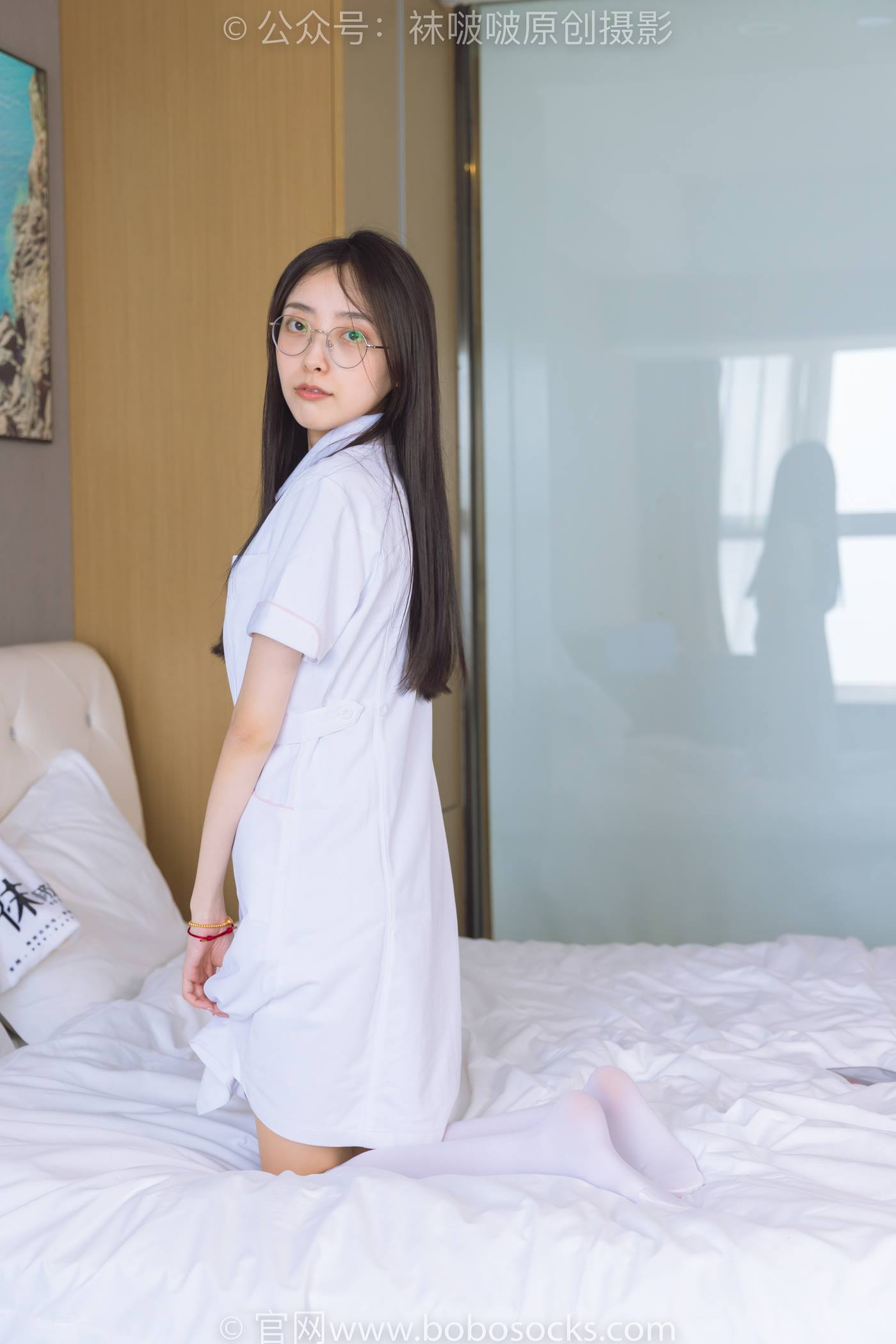 图片[41]-[BoBoSocks袜啵啵] NO.196 稚予-高跟鞋、白丝小腿袜、肉丝、护士装（花絮版）[139P] – 速更版-美库