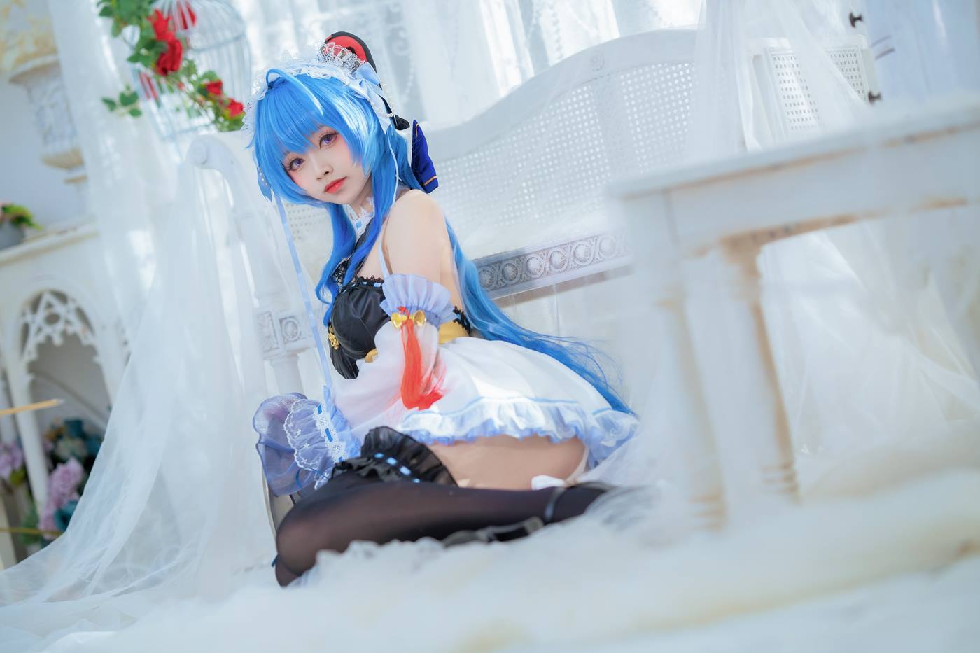 图片[11]-大大卷卷小卷  甘雨女仆[20P] – 速更版-美库