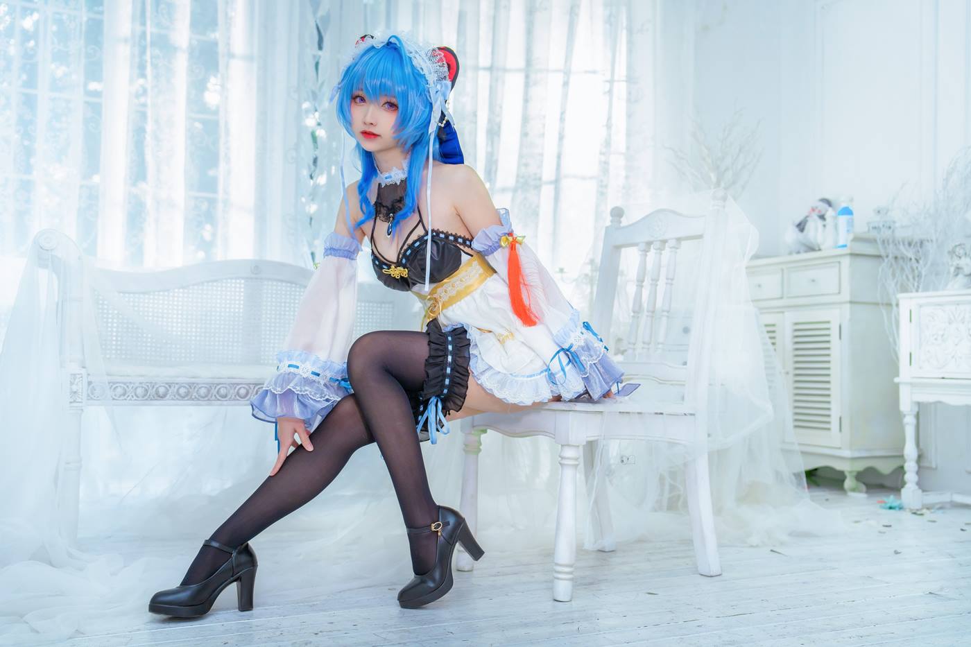 图片[18]-大大卷卷小卷  甘雨女仆[20P] – 速更版-美库