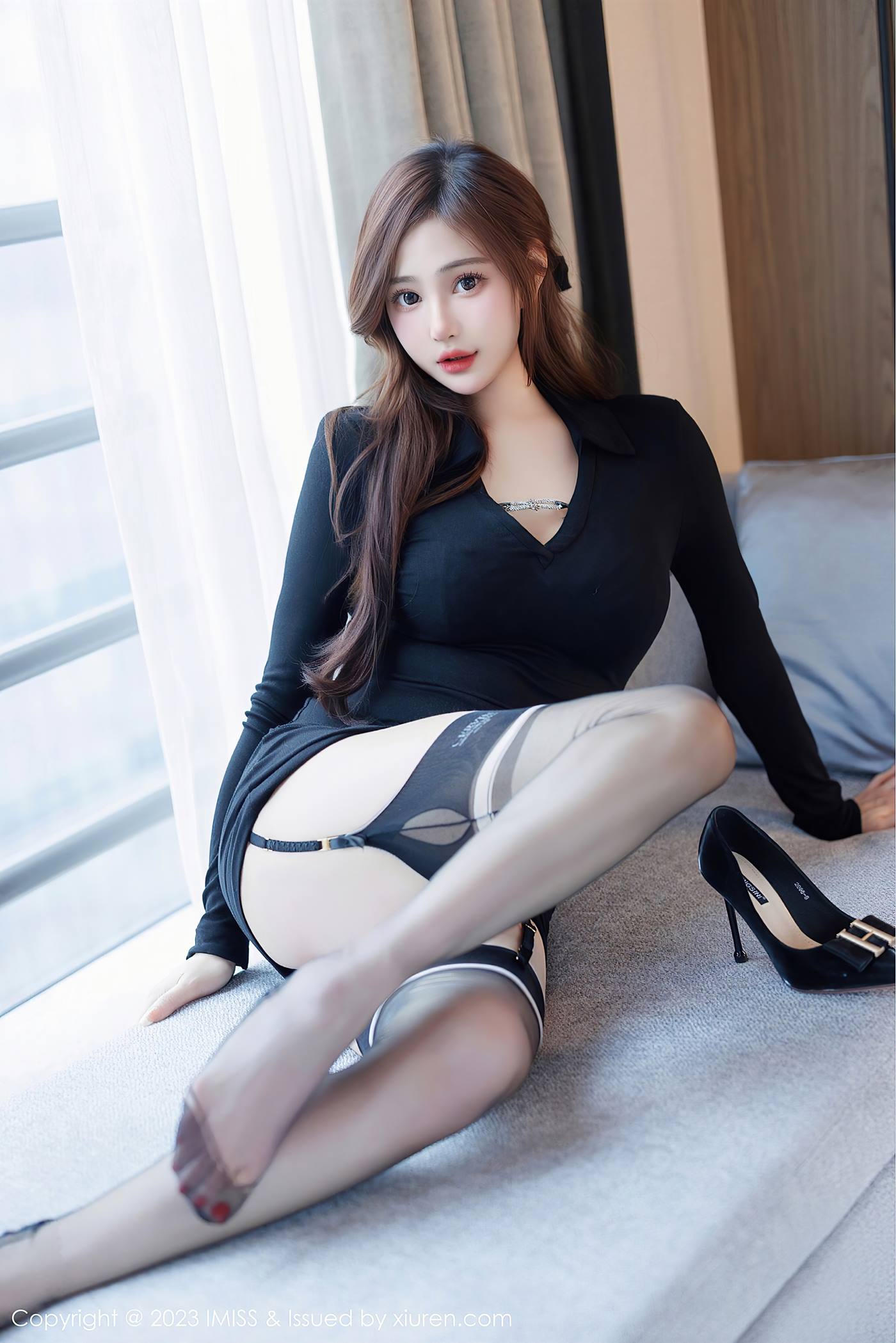 图片[11]-[IMISS爱蜜社] 2023.03.15 VOL.724 Lavinia肉肉 黑丝美腿[52P] – 速更版-美库