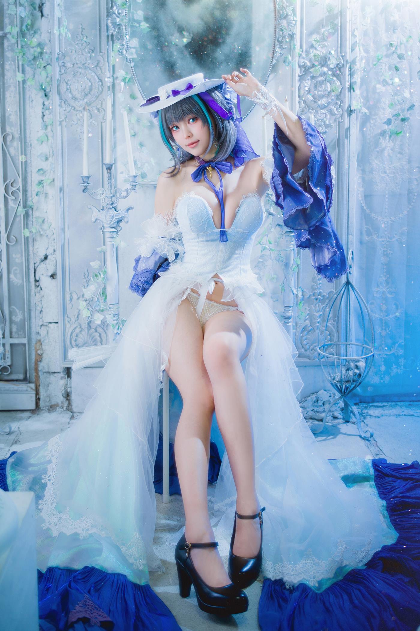 图片[14]-Ely_eee(ElyEE子) Cheshire Dress 柴郡禮服 [25P] – 速更版-美库