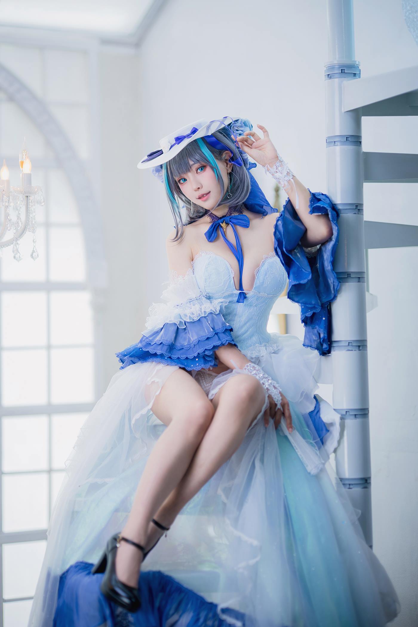 图片[22]-Ely_eee(ElyEE子) Cheshire Dress 柴郡禮服 [25P] – 速更版-美库