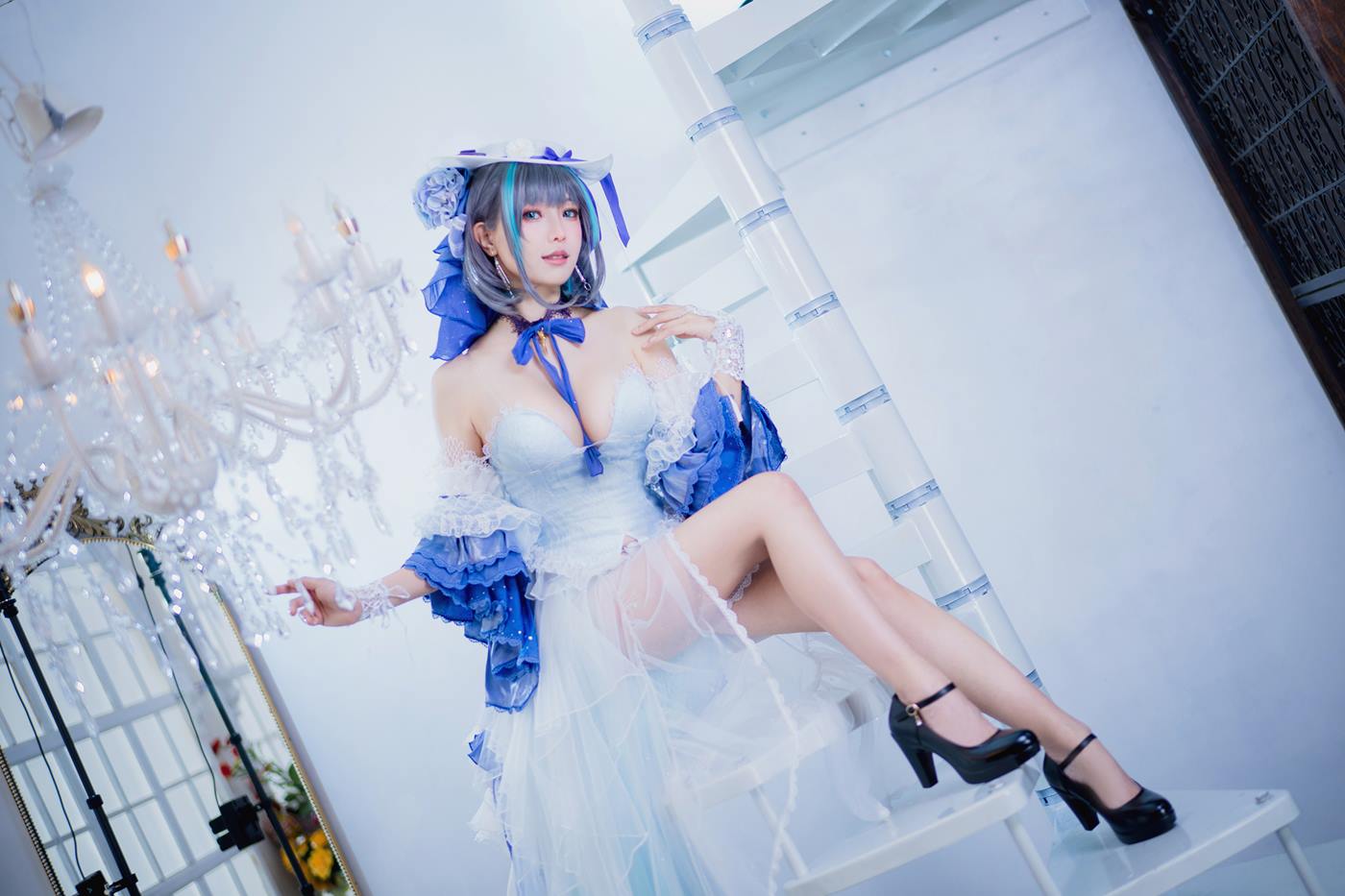 图片[26]-Ely_eee(ElyEE子) Cheshire Dress 柴郡禮服 [25P] – 速更版-美库