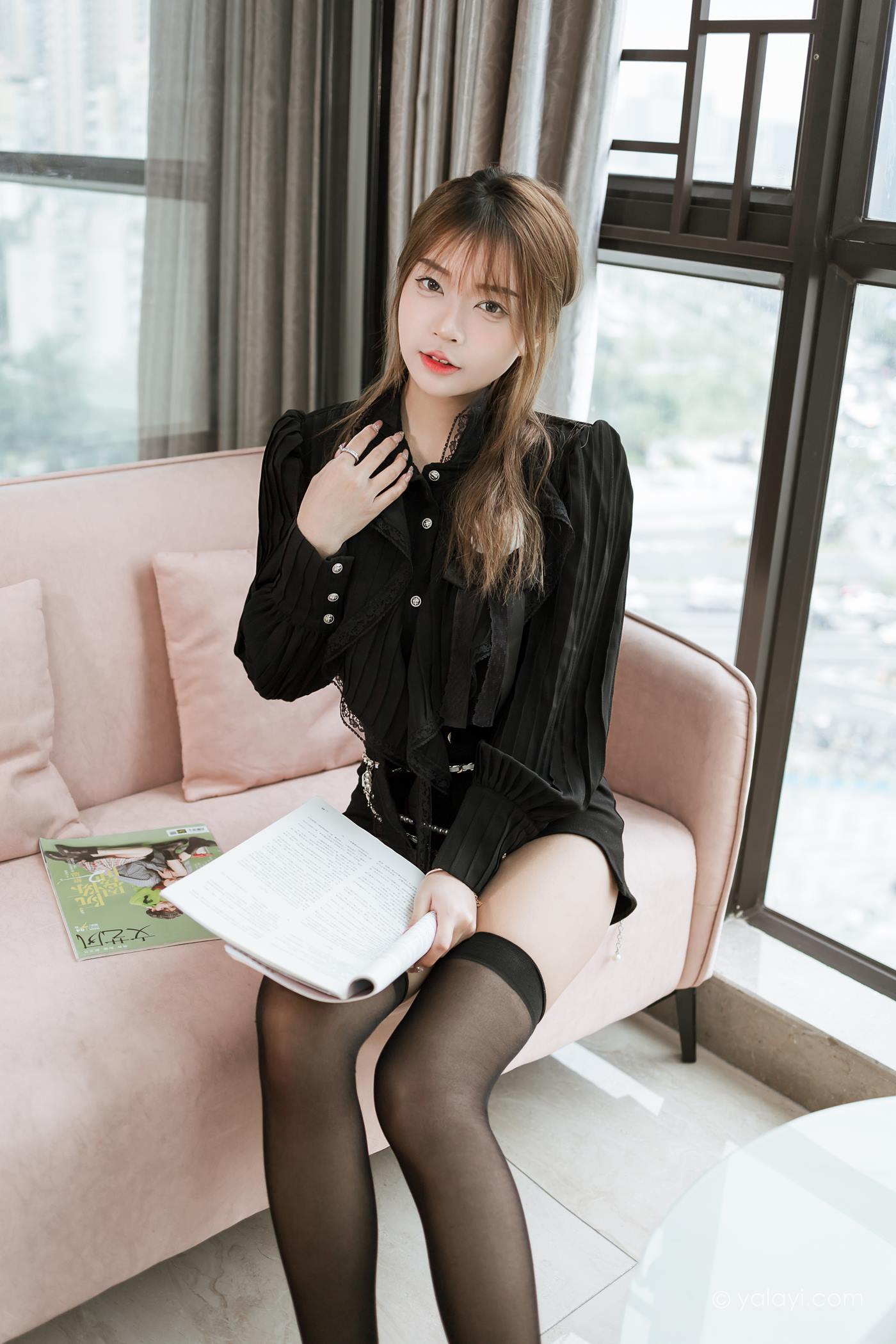 图片[43]-[YALAYI雅拉伊]2023.03.10 NO.1014 纯与欲 阿禾[45+1P] – 速更版-美库