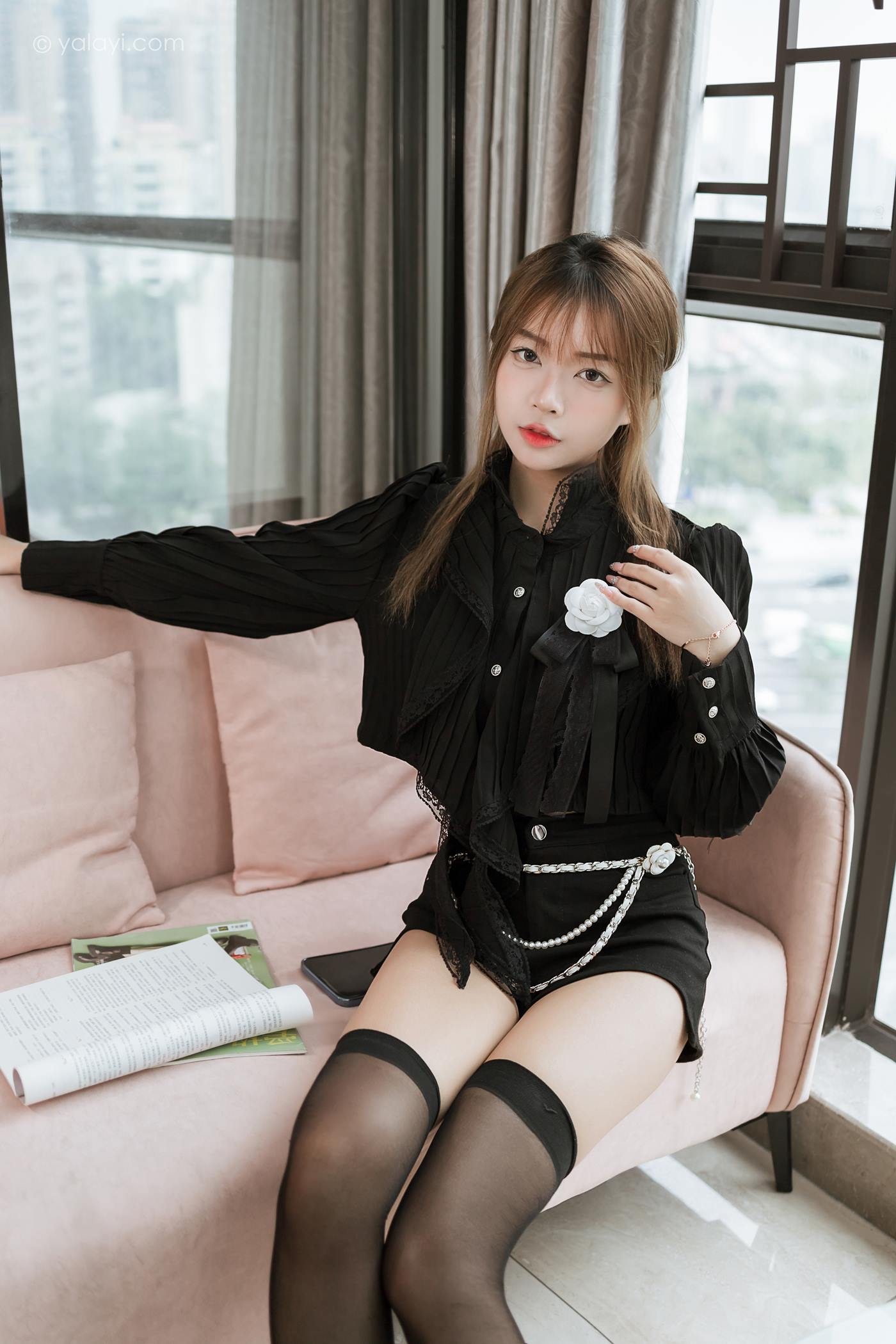 图片[45]-[YALAYI雅拉伊]2023.03.10 NO.1014 纯与欲 阿禾[45+1P] – 速更版-美库