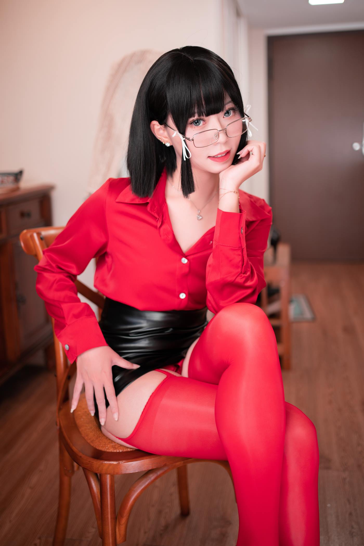 图片[63]-Money冷冷 辉夜姬OL制服[68P] – 速更版-美库