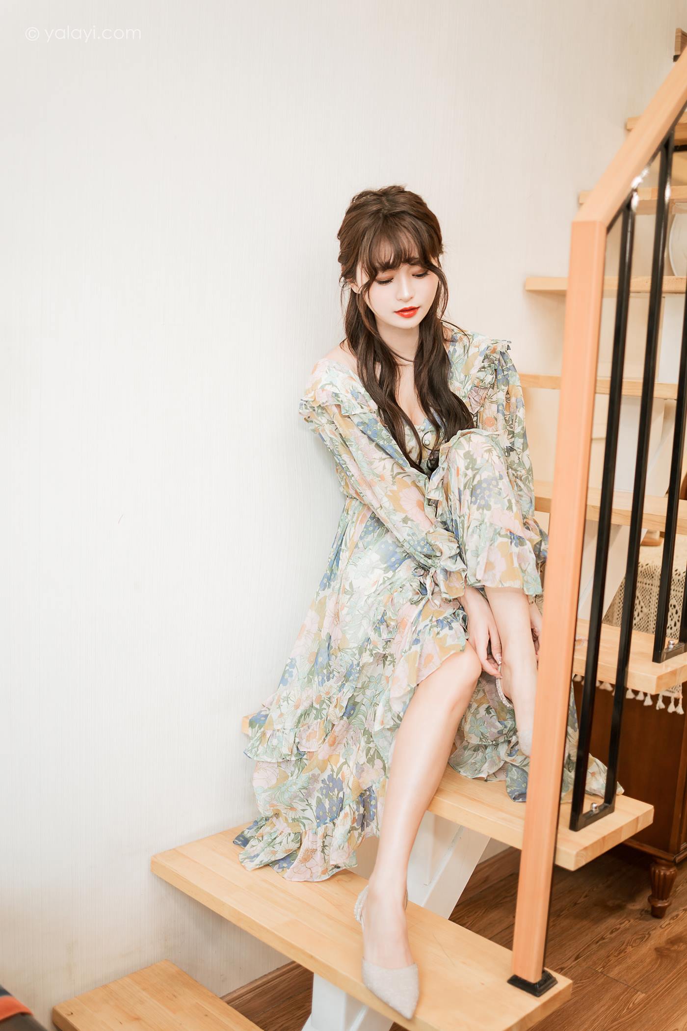 图片[12]-[YALAYI雅拉伊]2023.03.20 NO.1015 碎花裙少女 小亭[44+1P] – 速更版-美库