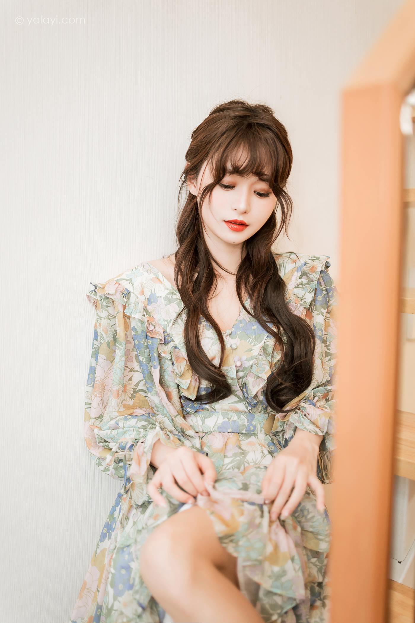 图片[14]-[YALAYI雅拉伊]2023.03.20 NO.1015 碎花裙少女 小亭[44+1P] – 速更版-美库
