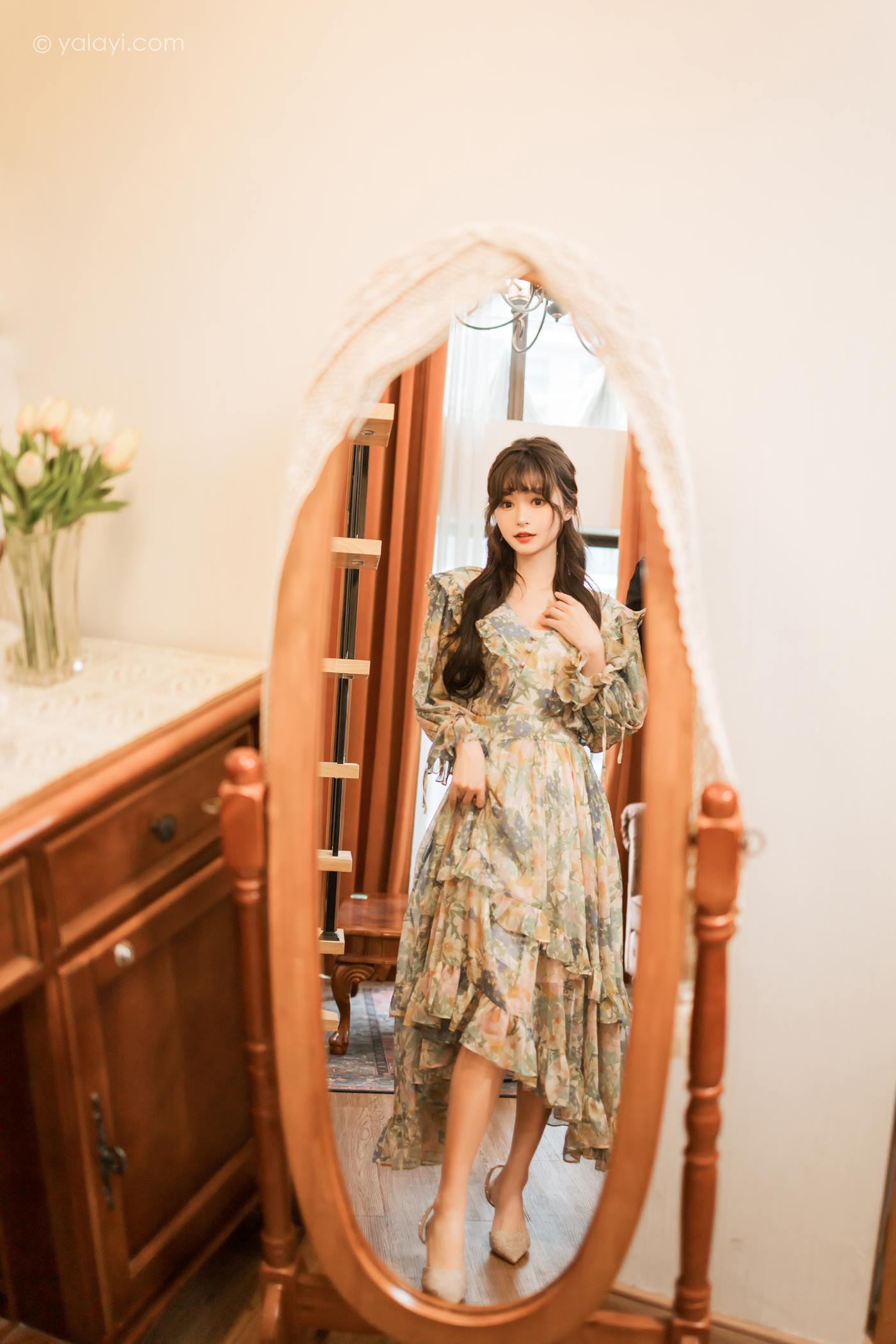 图片[22]-[YALAYI雅拉伊]2023.03.20 NO.1015 碎花裙少女 小亭[44+1P] – 速更版-美库