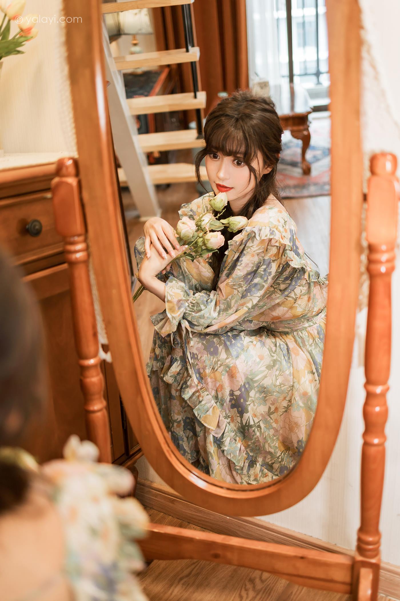 图片[31]-[YALAYI雅拉伊]2023.03.20 NO.1015 碎花裙少女 小亭[44+1P] – 速更版-美库