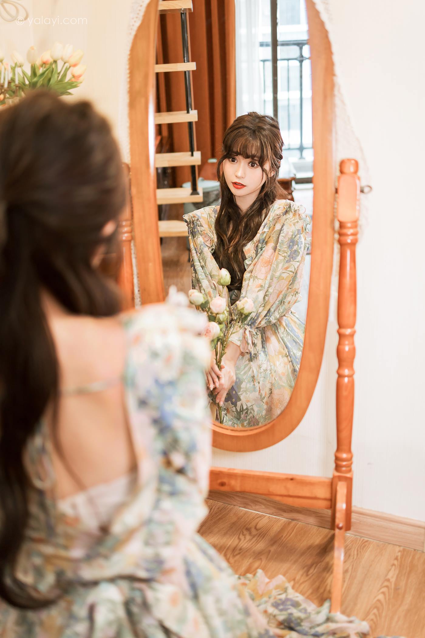 图片[32]-[YALAYI雅拉伊]2023.03.20 NO.1015 碎花裙少女 小亭[44+1P] – 速更版-美库