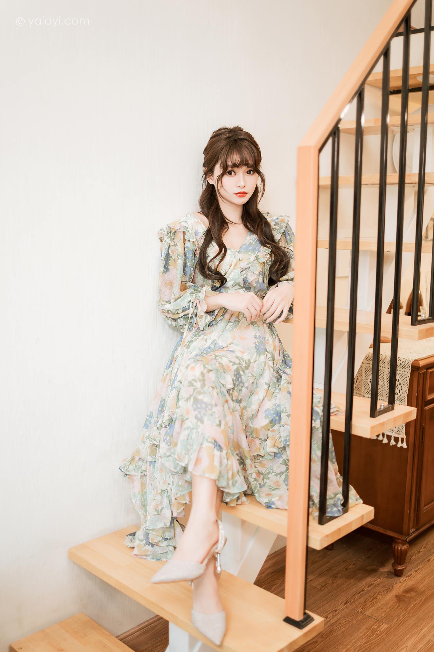 图片[36]-[YALAYI雅拉伊]2023.03.20 NO.1015 碎花裙少女 小亭[44+1P] – 速更版-美库