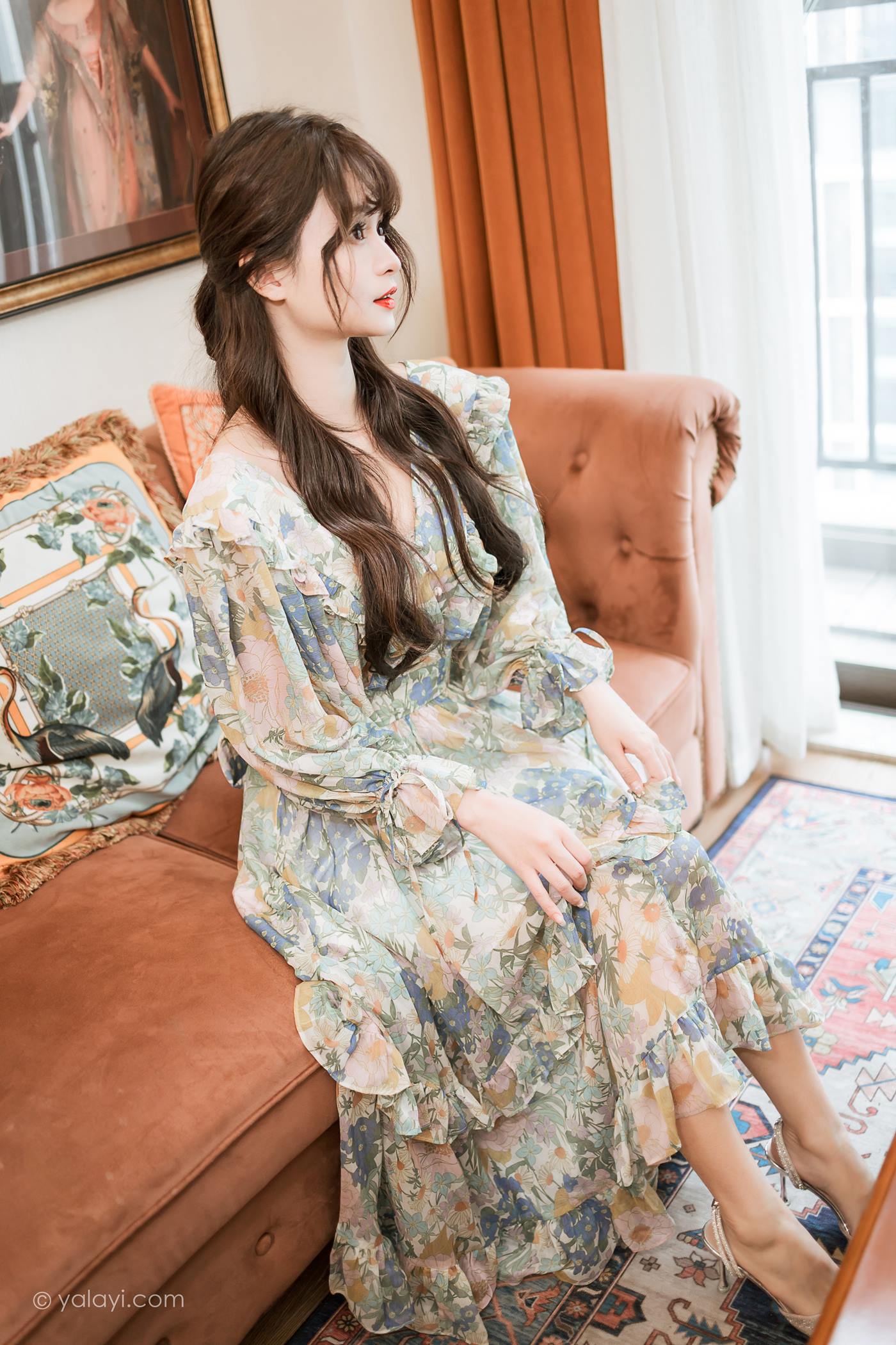 图片[44]-[YALAYI雅拉伊]2023.03.20 NO.1015 碎花裙少女 小亭[44+1P] – 速更版-美库