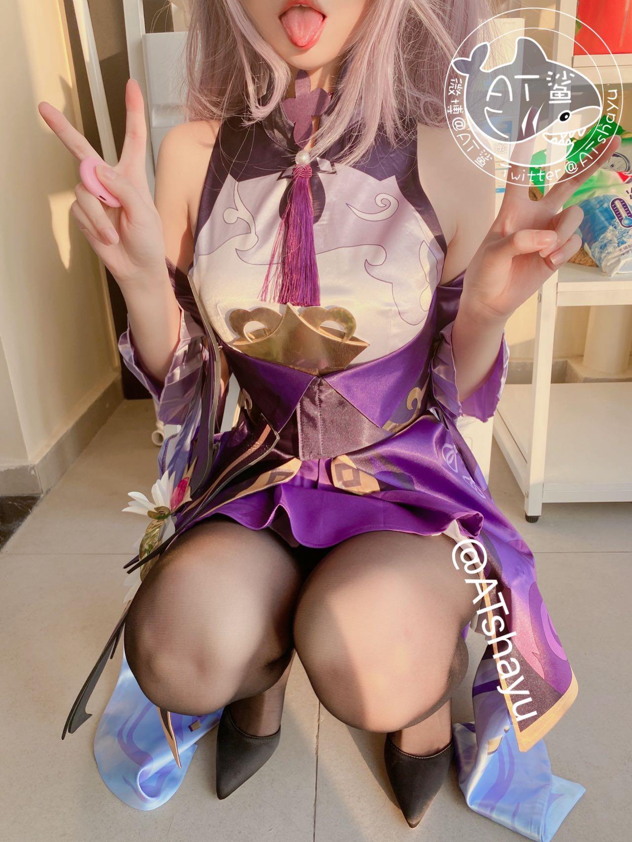 图片[12]-网紅妹纸@AT鲨 刻晴 [26P] – 速更版-美库