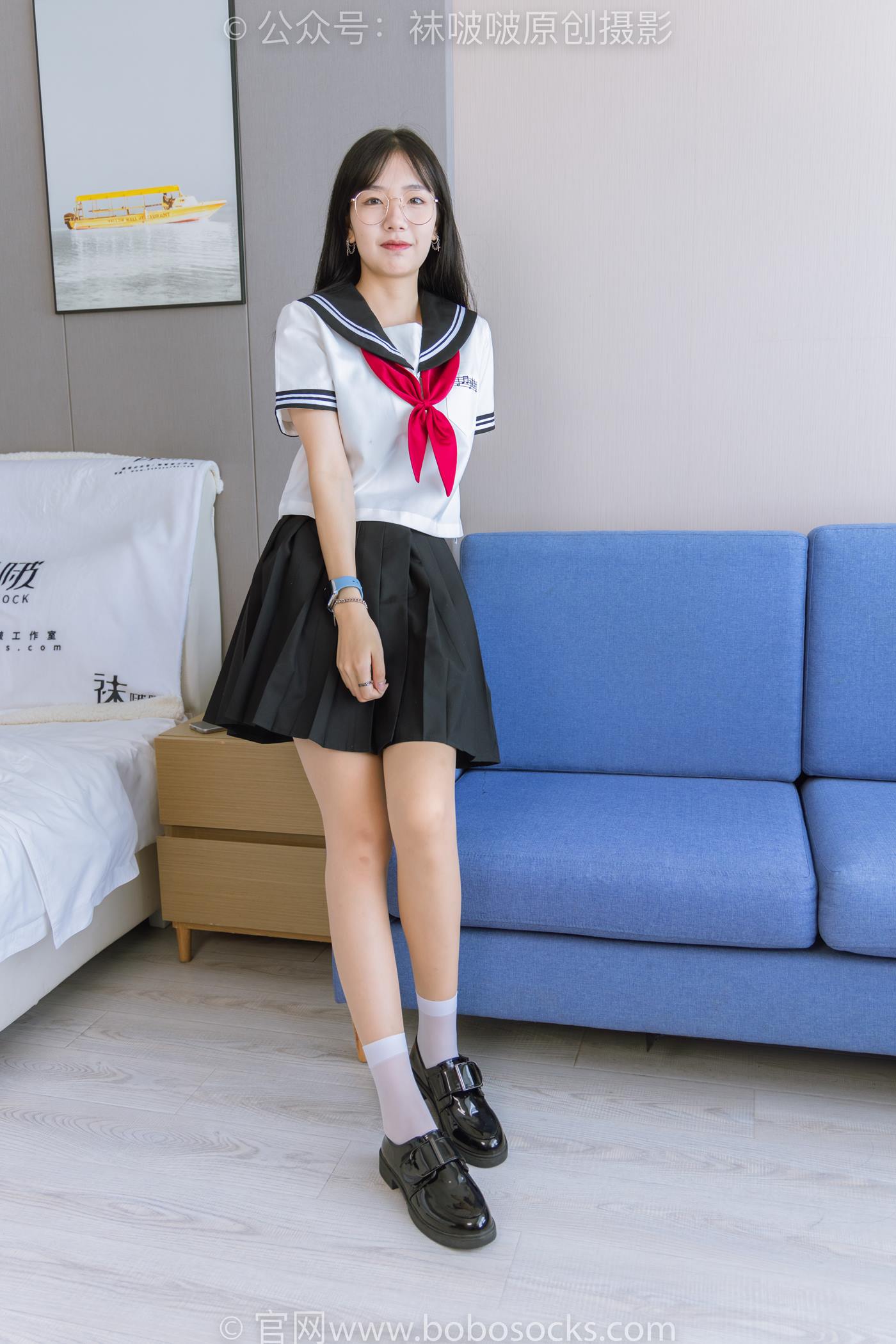 图片[15]-[BoBoSocks袜啵啵]NO.197 小甜豆-皮鞋、短白丝、肉丝、jk制服[139P] – 速更版-美库