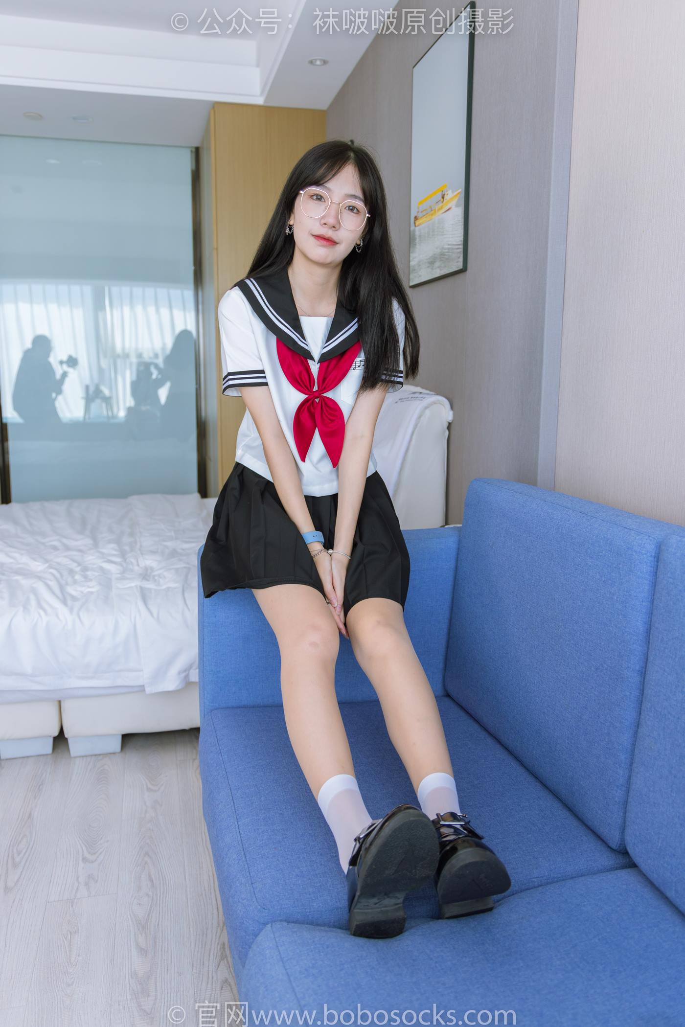 图片[22]-[BoBoSocks袜啵啵]NO.197 小甜豆-皮鞋、短白丝、肉丝、jk制服[139P] – 速更版-美库