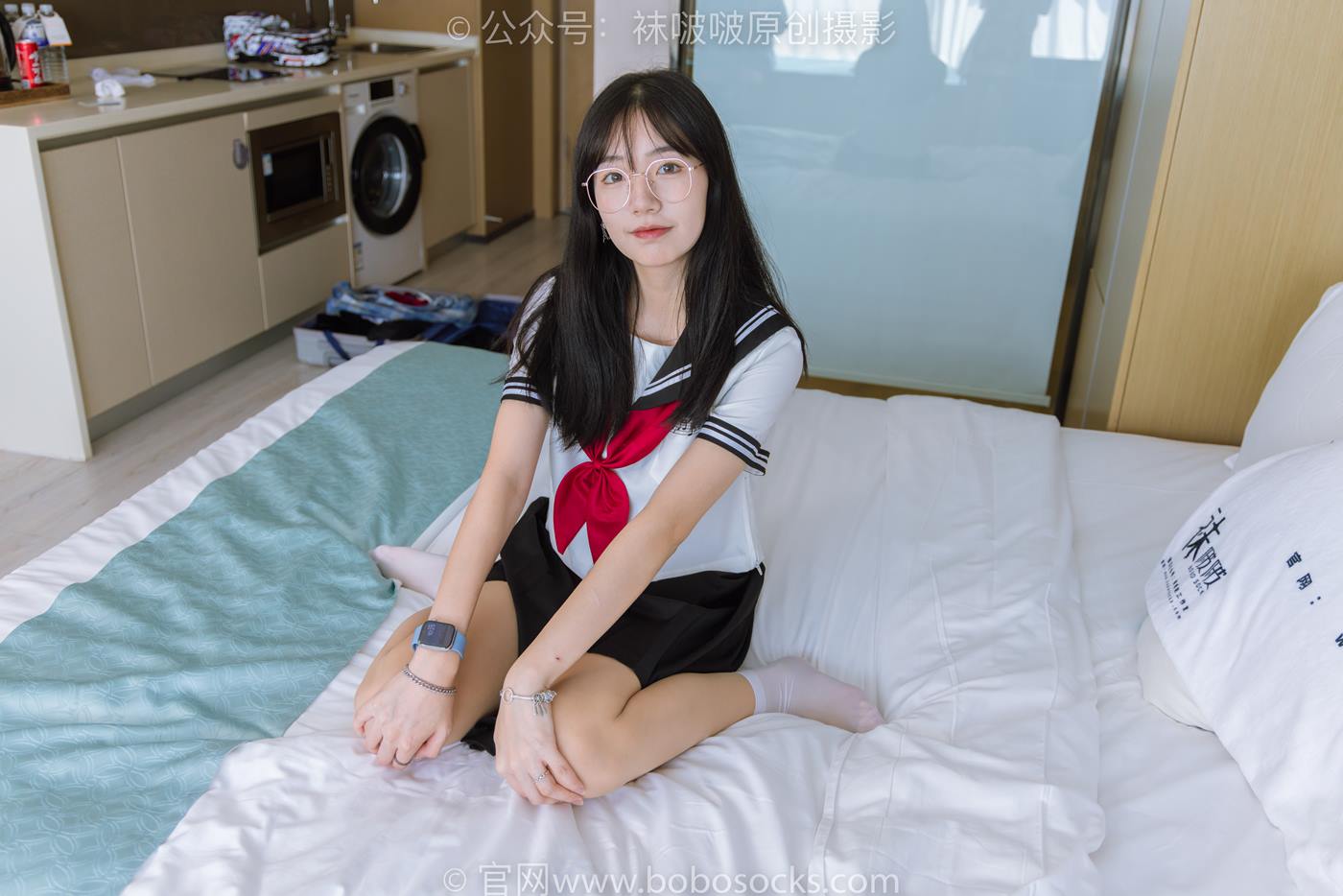 图片[56]-[BoBoSocks袜啵啵]NO.197 小甜豆-皮鞋、短白丝、肉丝、jk制服[139P] – 速更版-美库