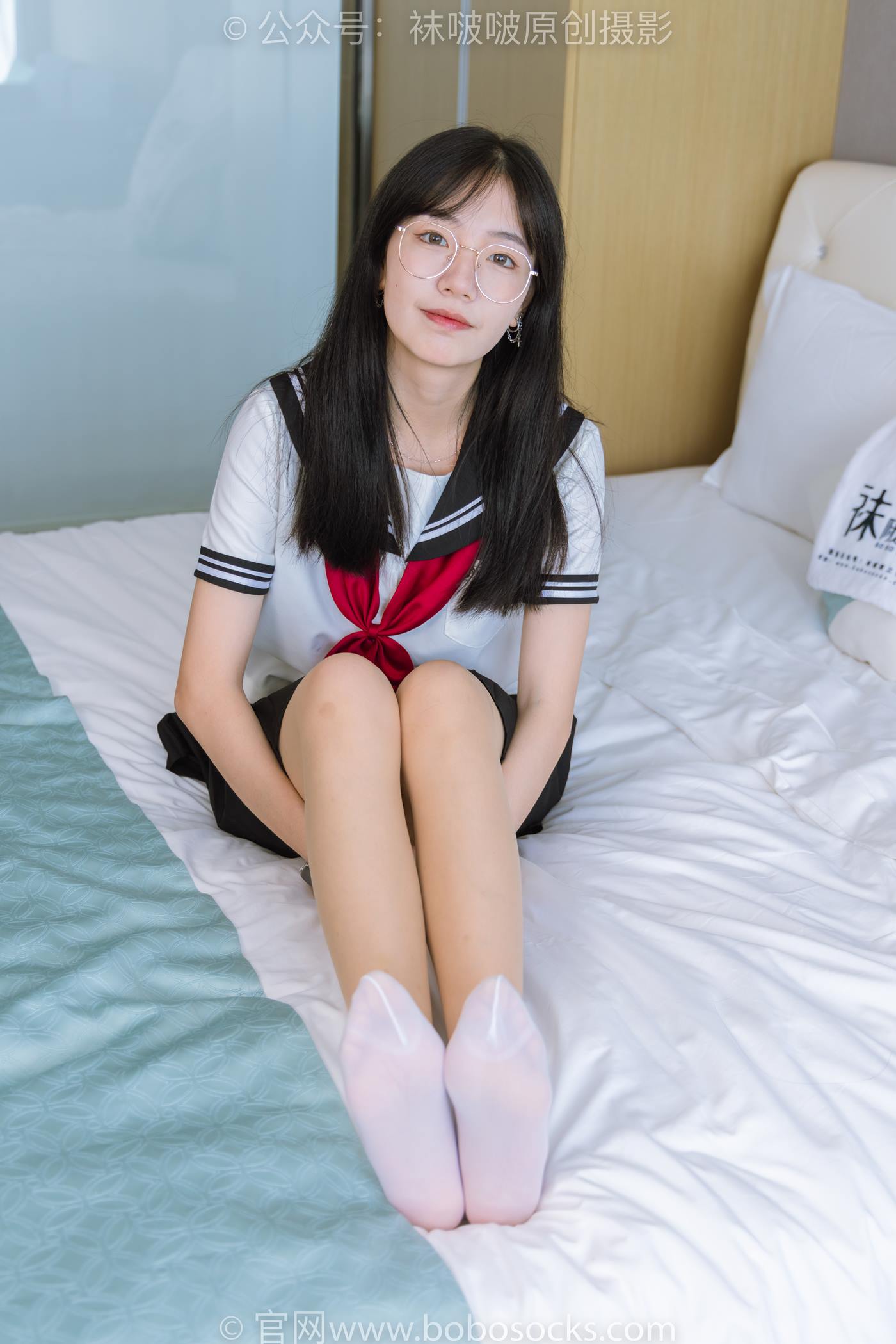 图片[59]-[BoBoSocks袜啵啵]NO.197 小甜豆-皮鞋、短白丝、肉丝、jk制服[139P] – 速更版-美库