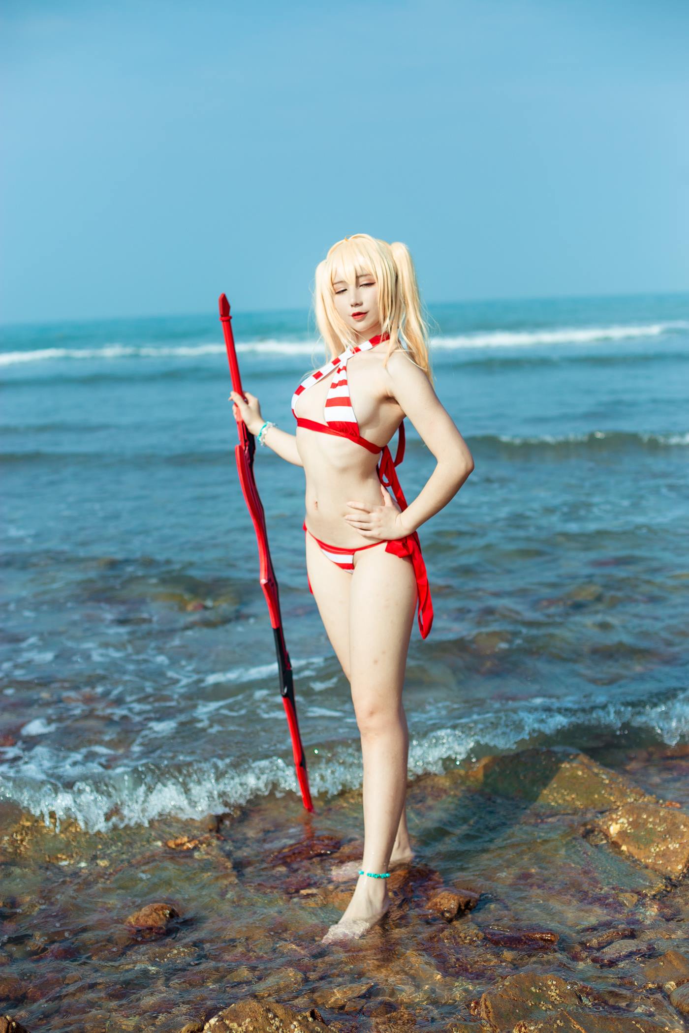 图片[13]-九曲Jean  – 尼禄泳装[14P] – 速更版-美库