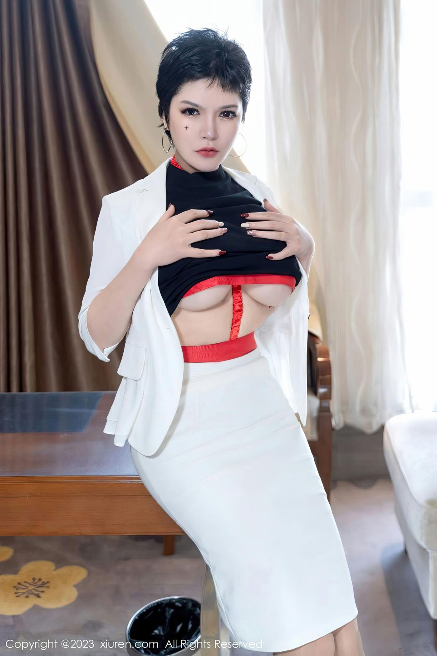 图片[23]-[Xiuren秀人网]2023.03.15 NO.6415 伊丽莎有点白[28+1P] – 速更版-美库
