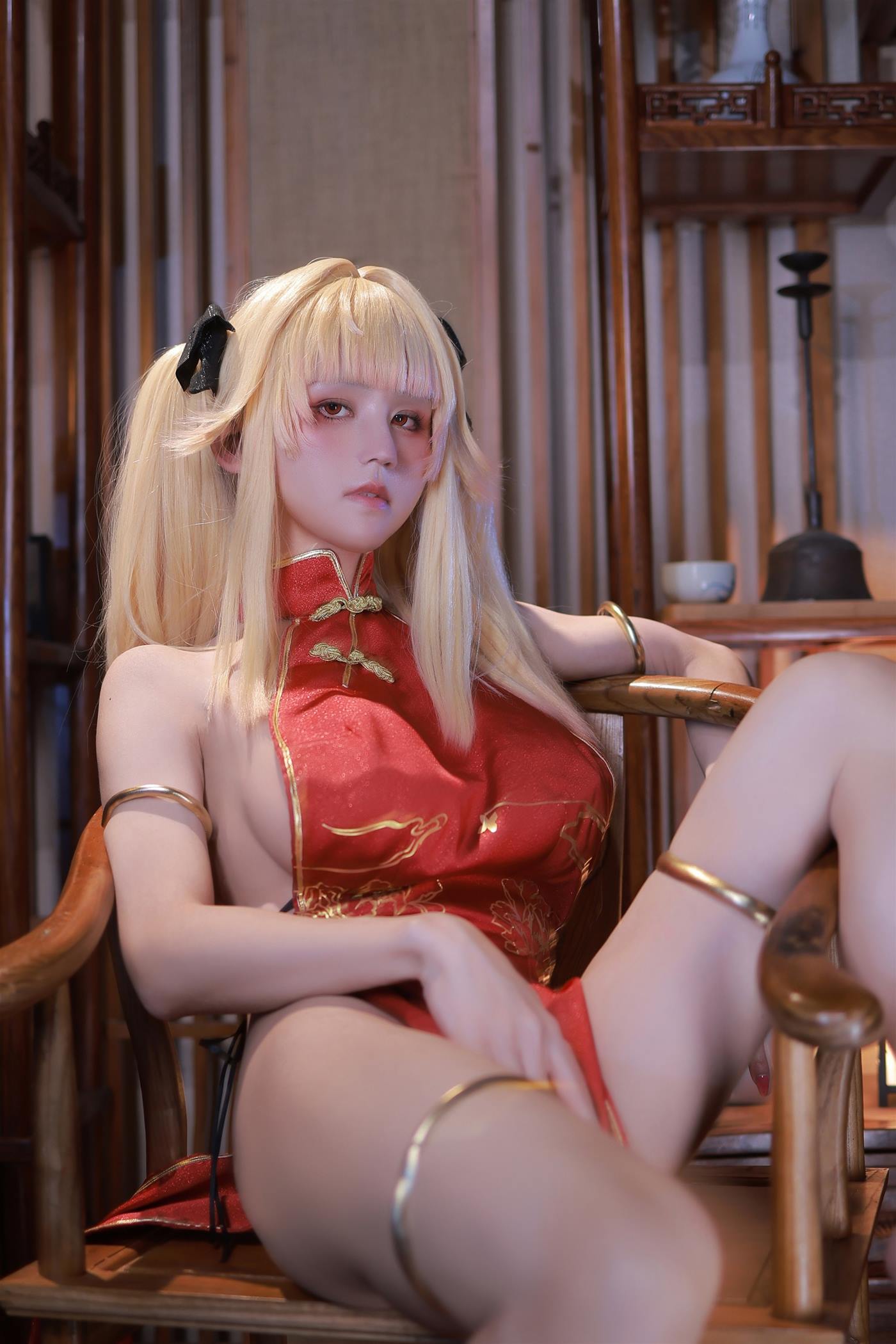 图片[10]-动漫博主桜满三时  萌姬联合 旗袍 [45P] – 速更版-美库