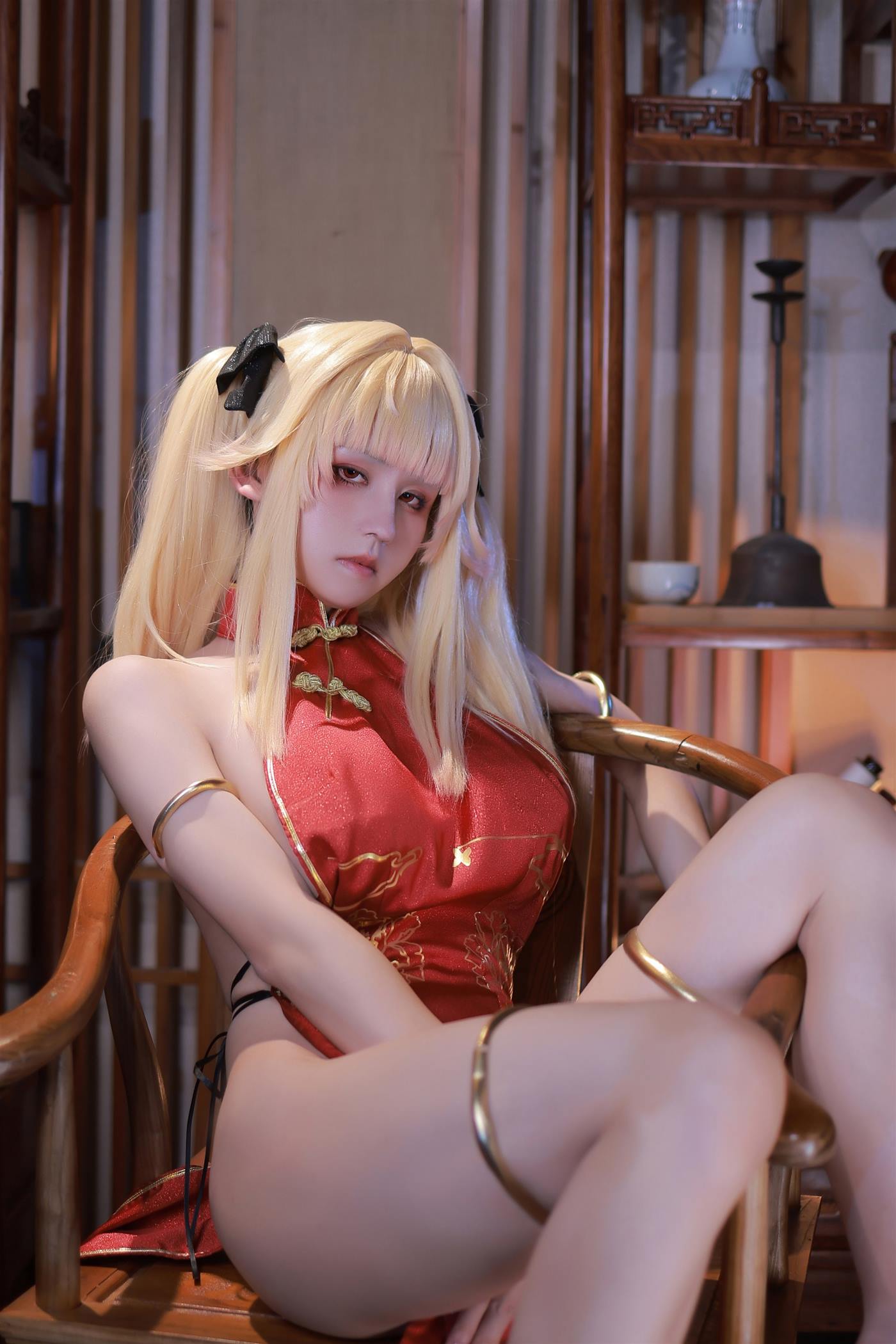 图片[11]-动漫博主桜满三时  萌姬联合 旗袍 [45P] – 速更版-美库