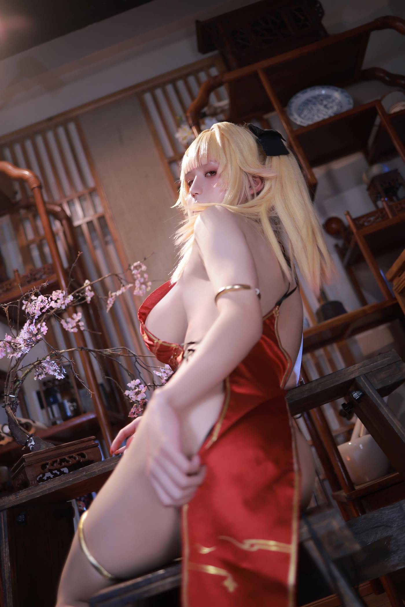 图片[15]-动漫博主桜满三时  萌姬联合 旗袍 [45P] – 速更版-美库