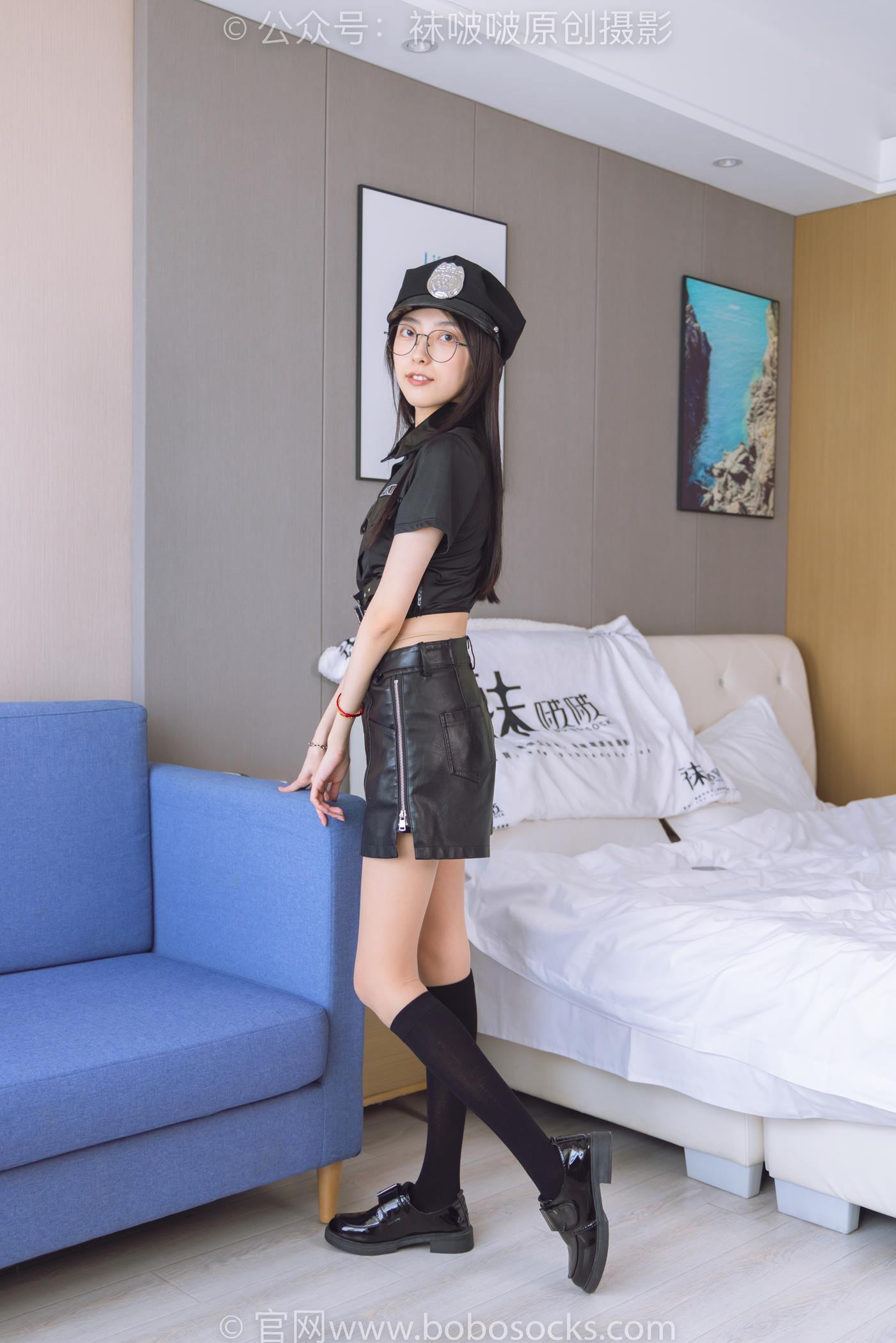 图片[12]-[BoBoSocks袜啵啵]NO.198 稚予-皮鞋、黑色小腿袜、高跟鞋、肉丝[138P] – 速更版-美库