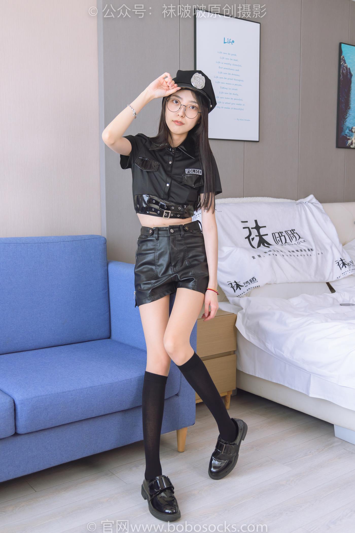 图片[22]-[BoBoSocks袜啵啵]NO.198 稚予-皮鞋、黑色小腿袜、高跟鞋、肉丝[138P] – 速更版-美库