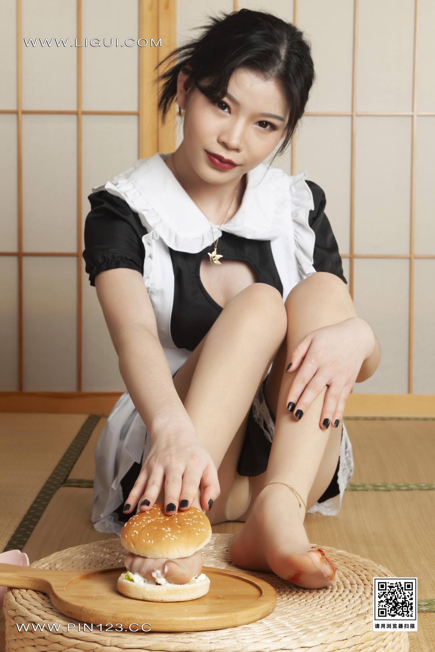 图片[50]-[Ligui丽柜]2023.04.24 肉丝汉堡 橙子[66P] – 速更版-美库