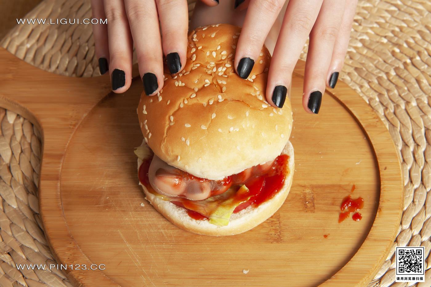 图片[56]-[Ligui丽柜]2023.04.24 肉丝汉堡 橙子[66P] – 速更版-美库