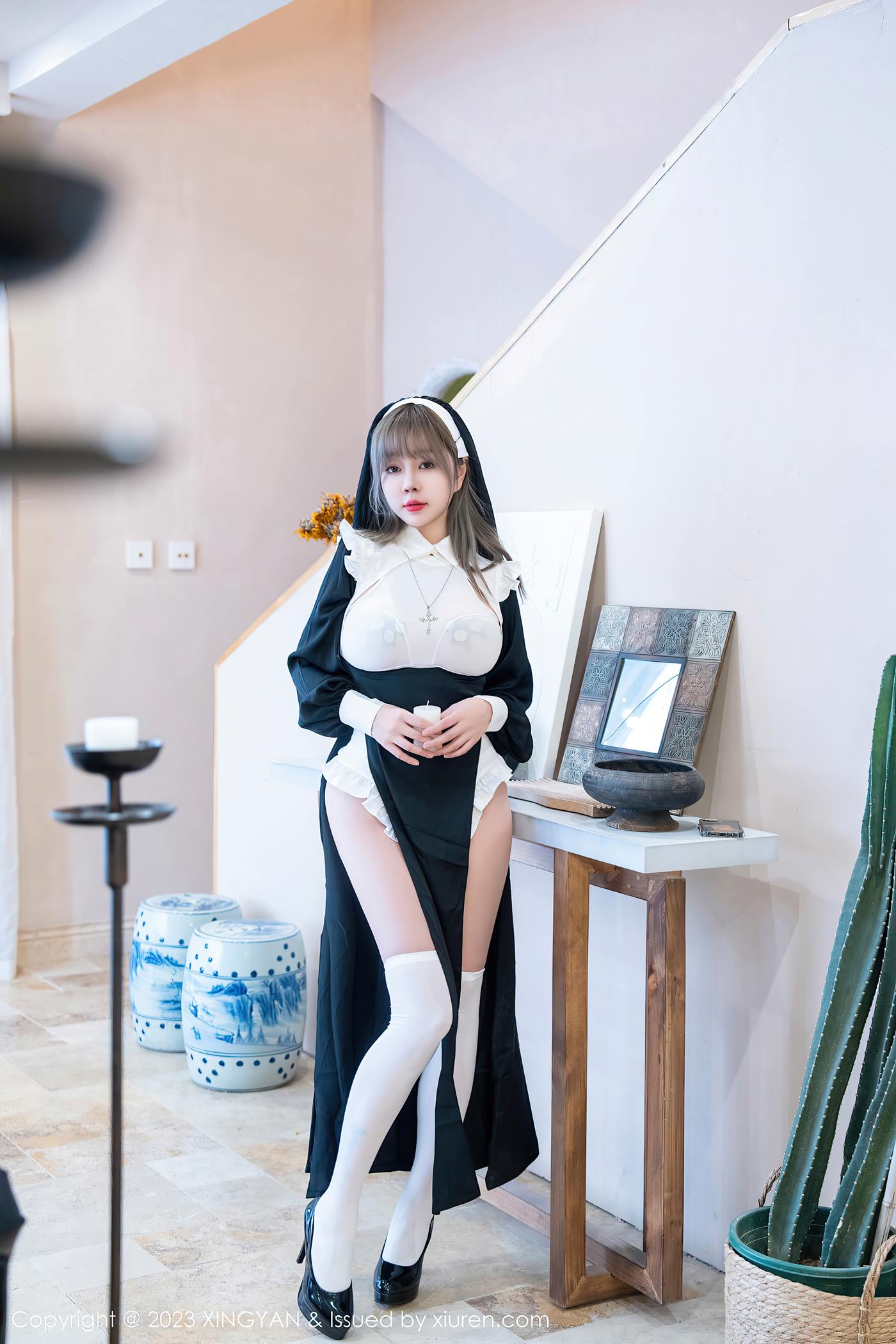 图片[19]-[XINGYAN星颜社] 2023.03.24 VOL.187 王雨纯 修女服美臀[31P] – 速更版-美库