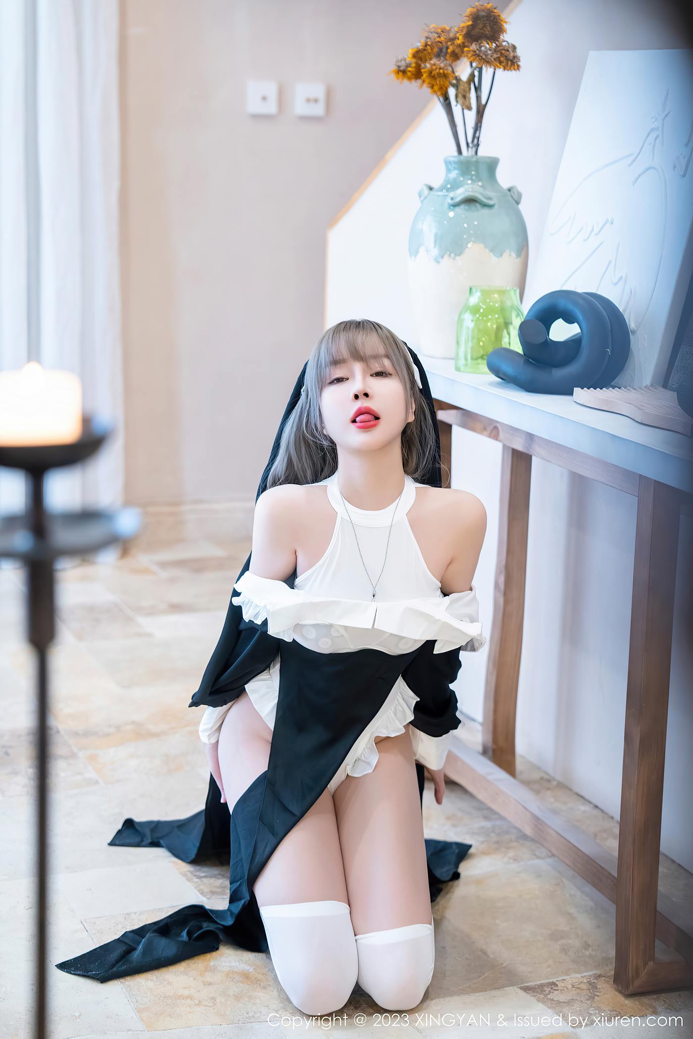 图片[12]-[XINGYAN星颜社] 2023.03.24 VOL.187 王雨纯 修女服美臀[31P] – 速更版-美库