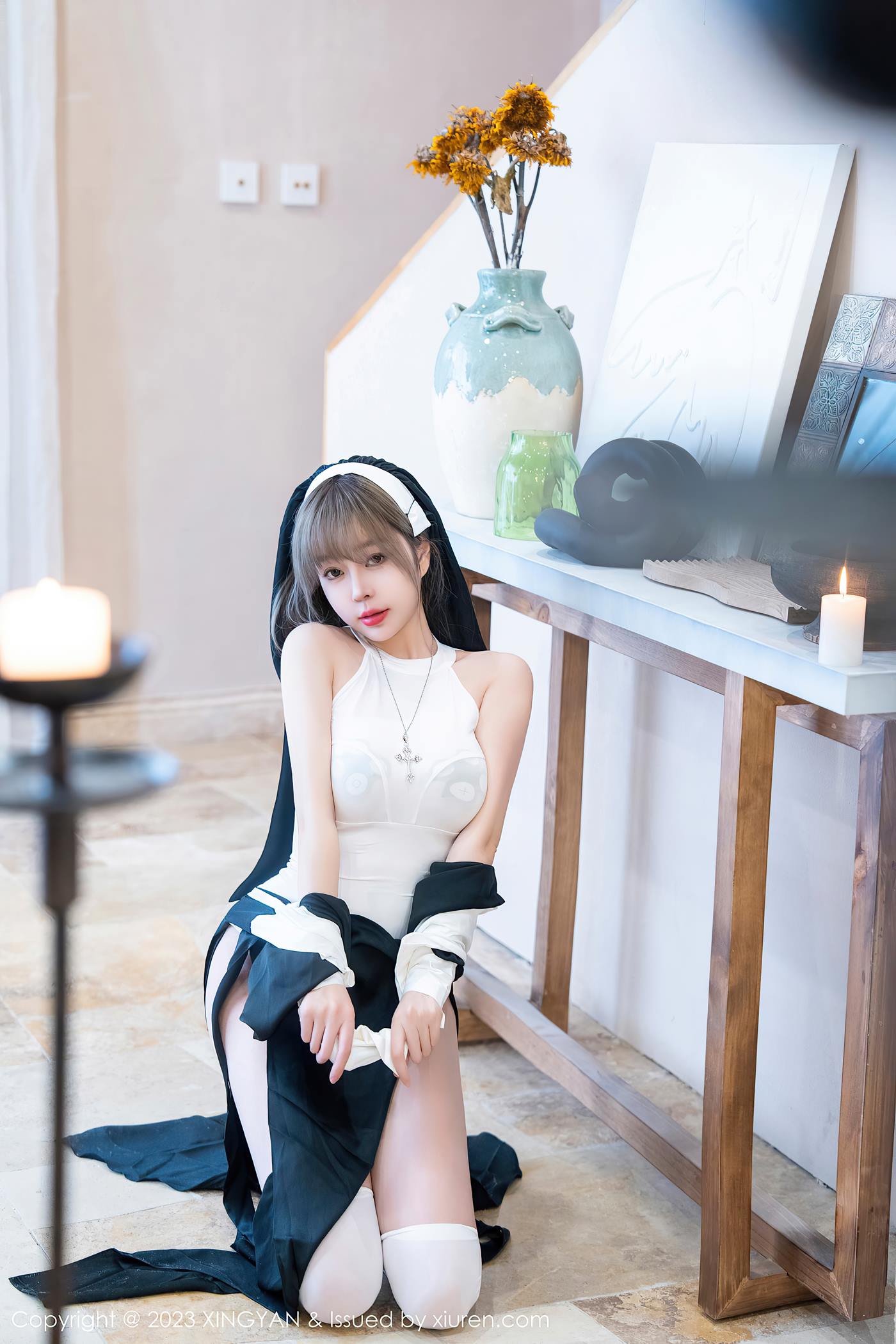 图片[23]-[XINGYAN星颜社] 2023.03.24 VOL.187 王雨纯 修女服美臀[31P] – 速更版-美库