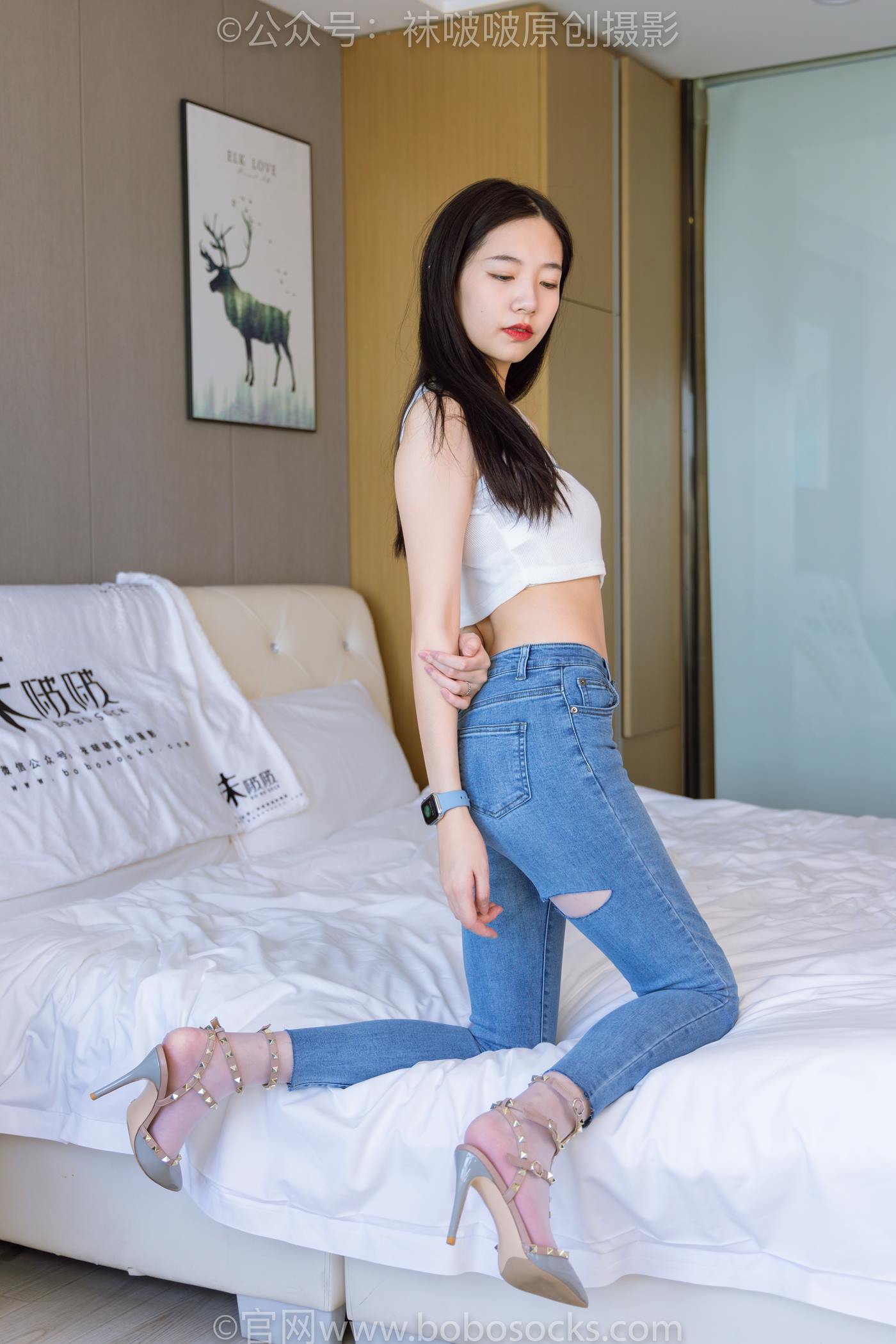 图片[17]-[BoBoSocks袜啵啵]NO.201 小甜豆-高跟鞋、白丝[140P] – 速更版-美库