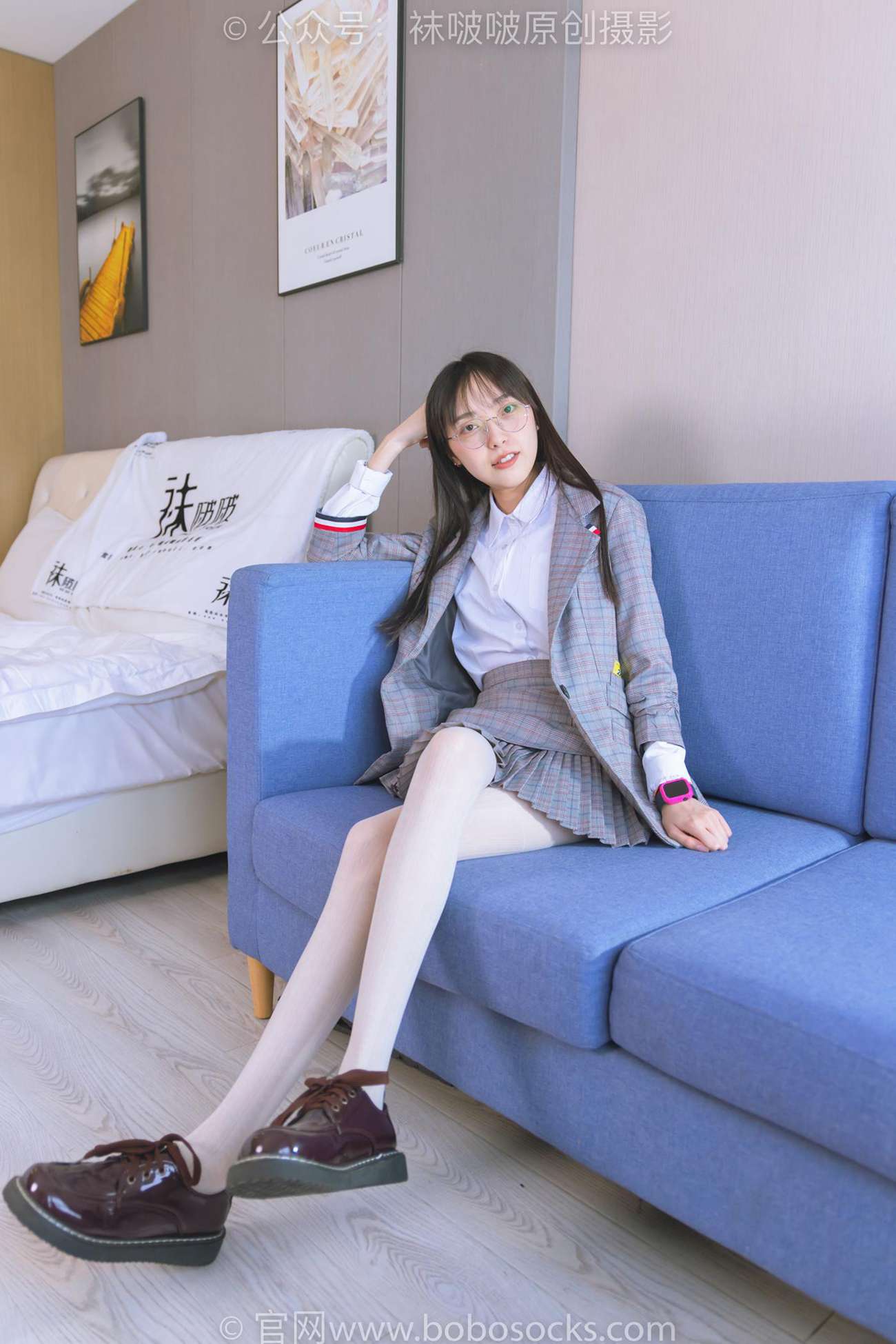 图片[21]-[BoBoSocks袜啵啵]NO.202 稚予-皮鞋、白色蕾丝丝袜、ol风[140P] – 速更版-美库