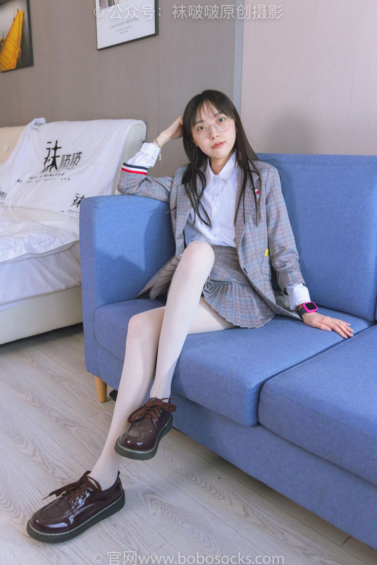 图片[29]-[BoBoSocks袜啵啵]NO.202 稚予-皮鞋、白色蕾丝丝袜、ol风[140P] – 速更版-美库