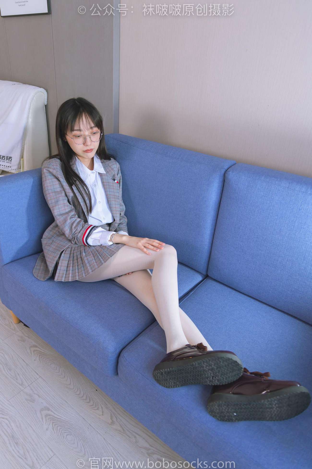 图片[41]-[BoBoSocks袜啵啵]NO.202 稚予-皮鞋、白色蕾丝丝袜、ol风[140P] – 速更版-美库